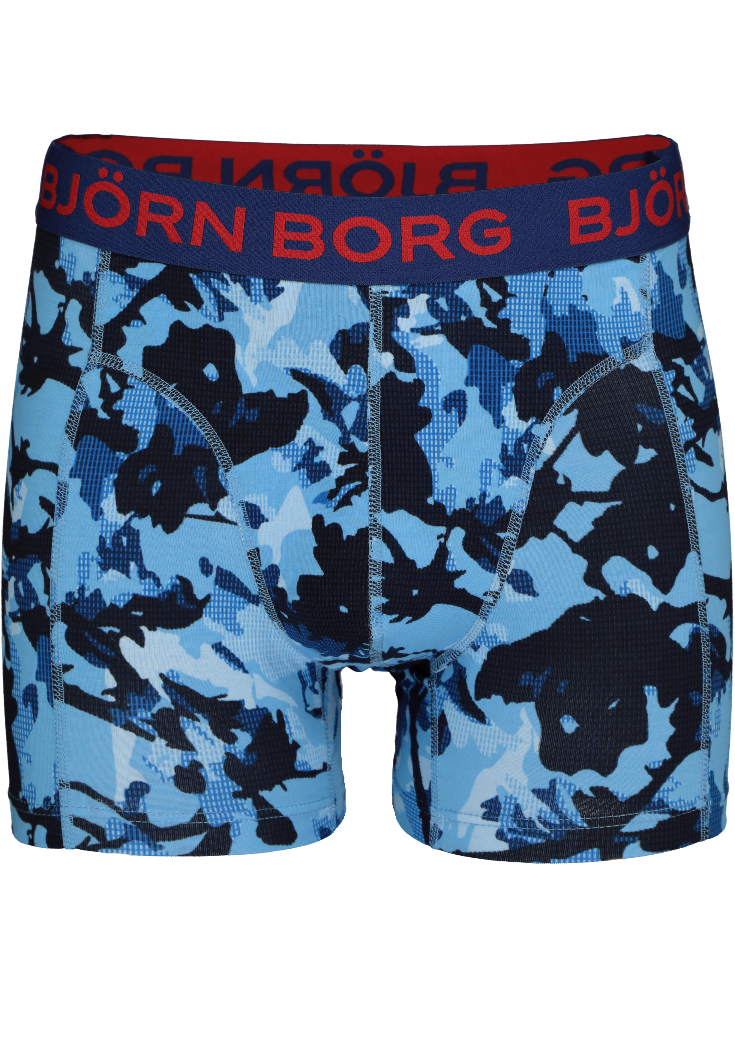 Bjorn Borg Cotton Stretch Shorts (2-pack), heren boxers normale lengte, zwart en print