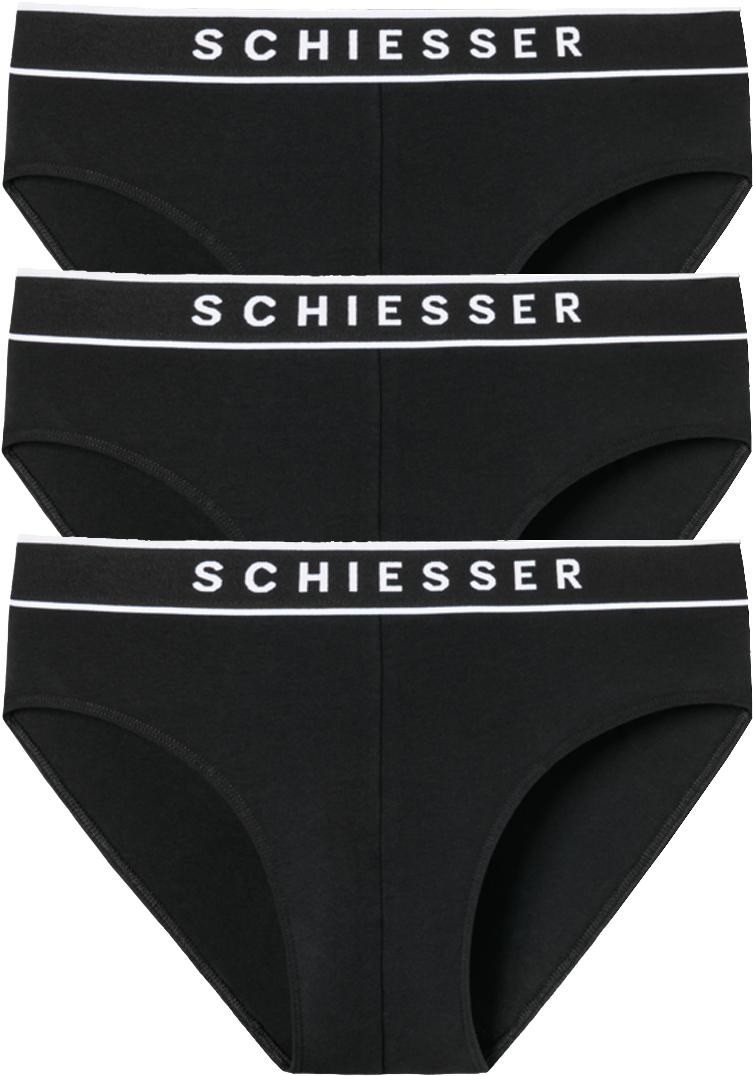 SCHIESSER 95/5 rio slips (3-pack), zwart