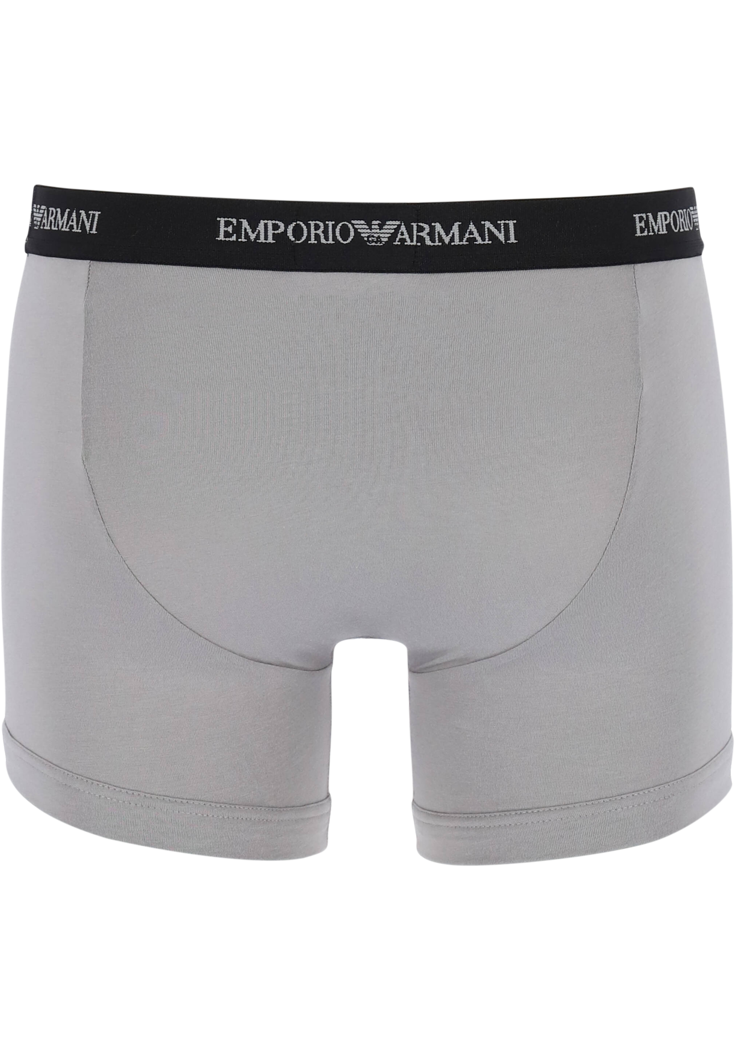 Emporio Armani Boxers Essential Core (2-pack), heren boxers normale lengte, zwart en grijs