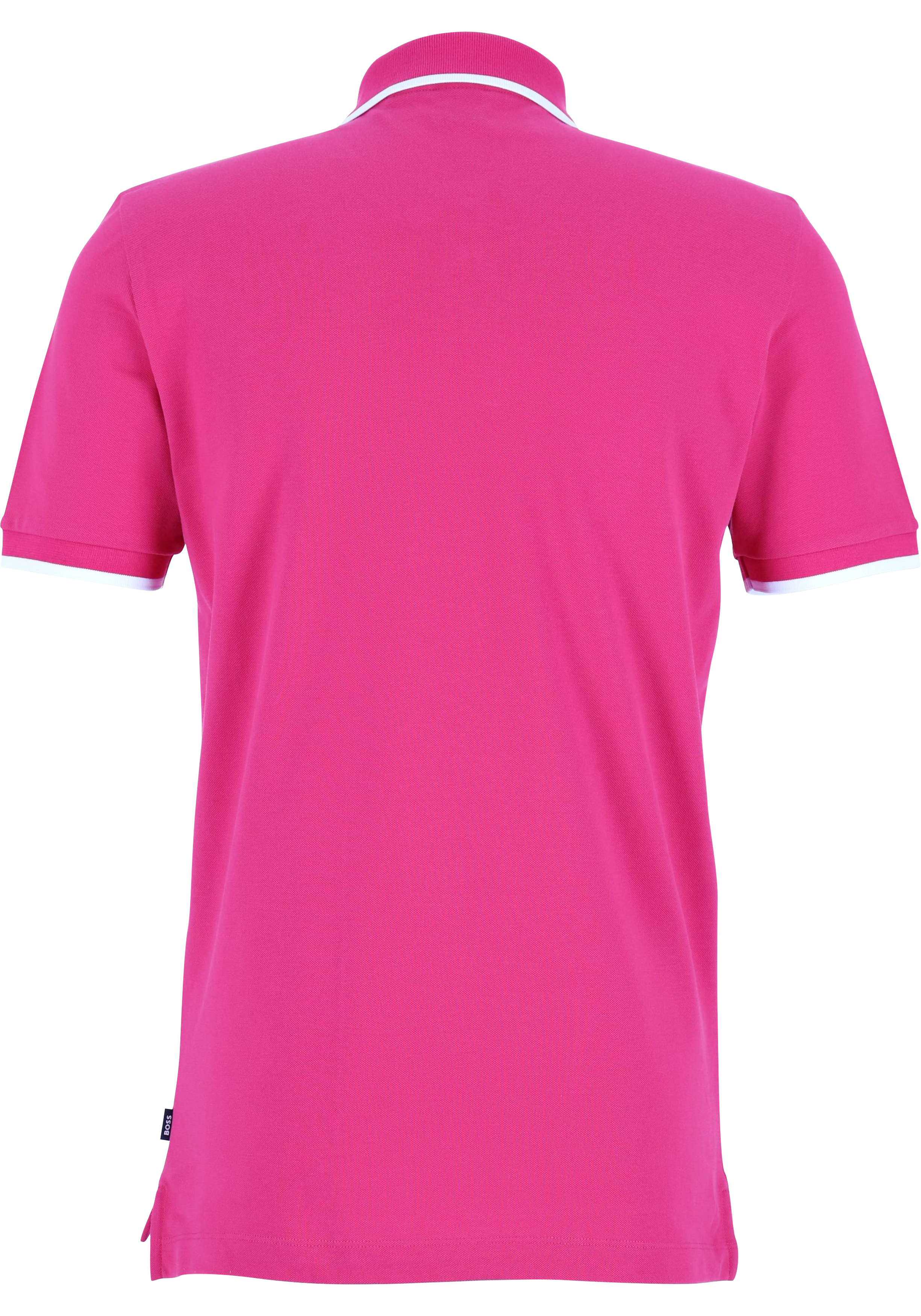 BOSS Parlay regular fit polo, pique, donkerroze