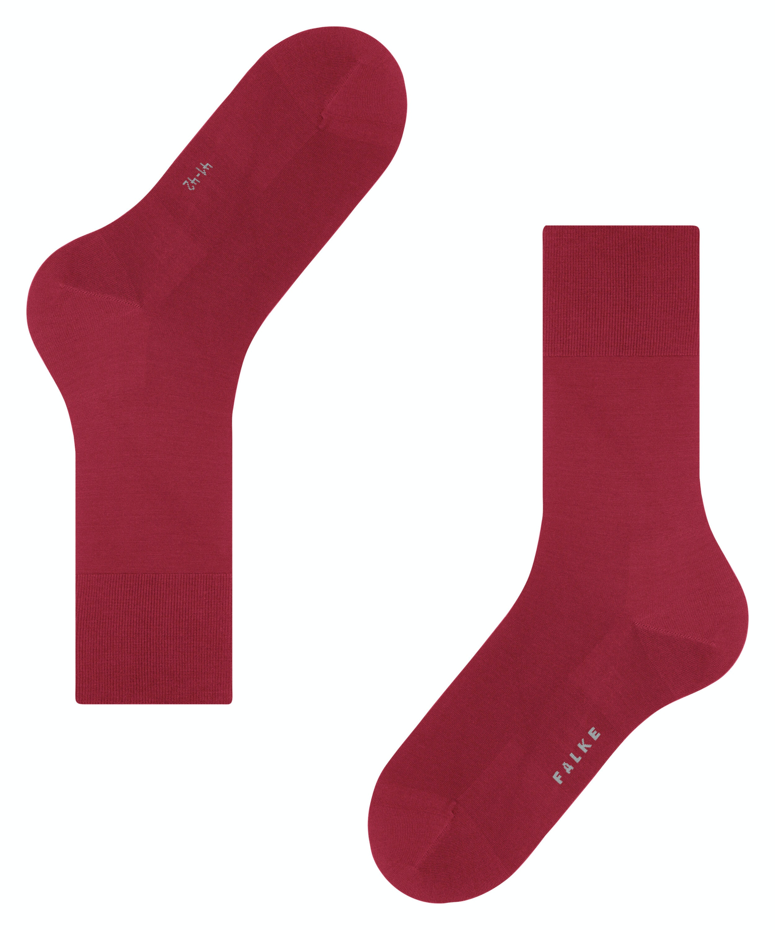 FALKE ClimaWool herensokken, rood (scarlet)