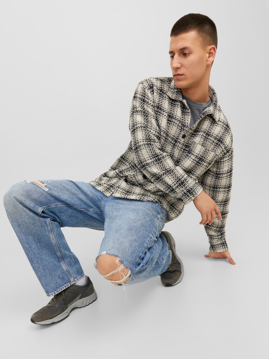 JACK & JONES Alex Original loose fit, heren jeans, denimblauw