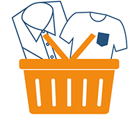 Kleding passen Kleding passen