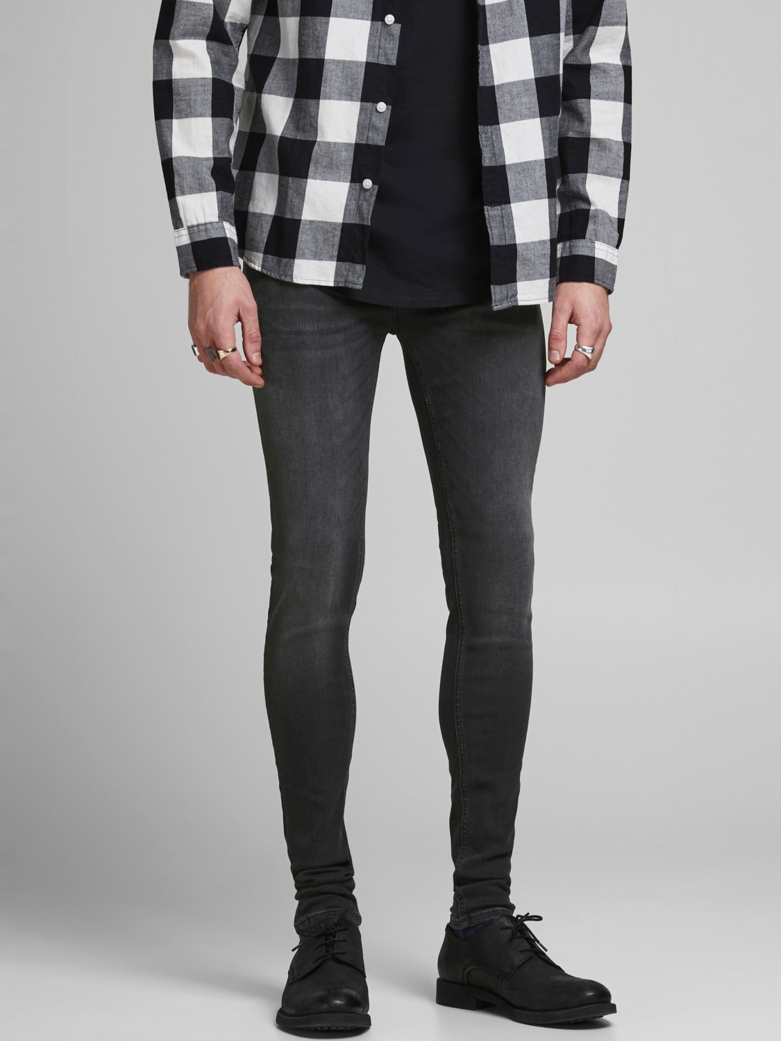 JACK & JONES Tom Original Jos loose fit, heren jeans, zwart denim
