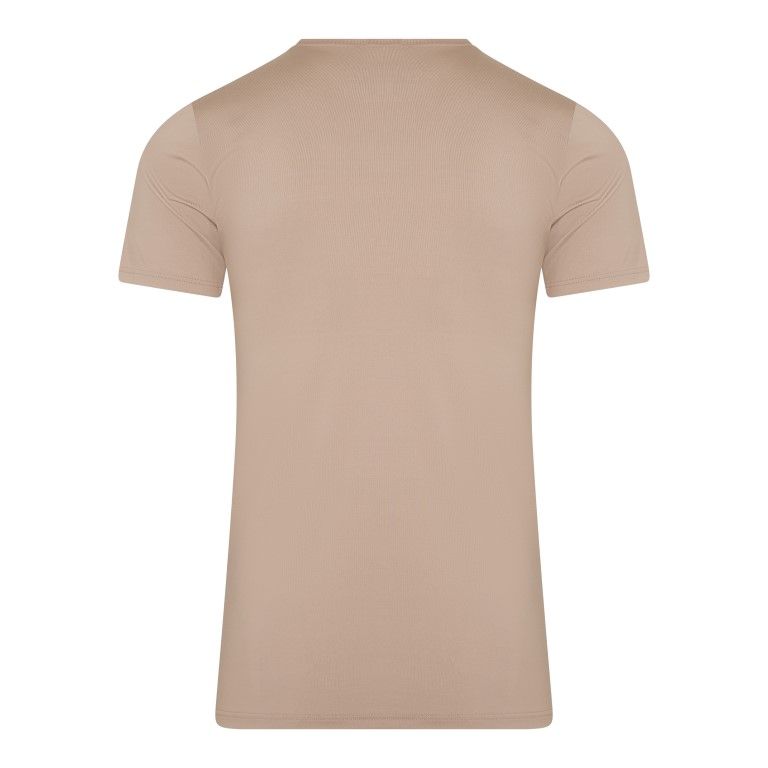 RJ Bodywear Pure Color T-shirt (1-pack), heren T-shirt met V-hals, zand