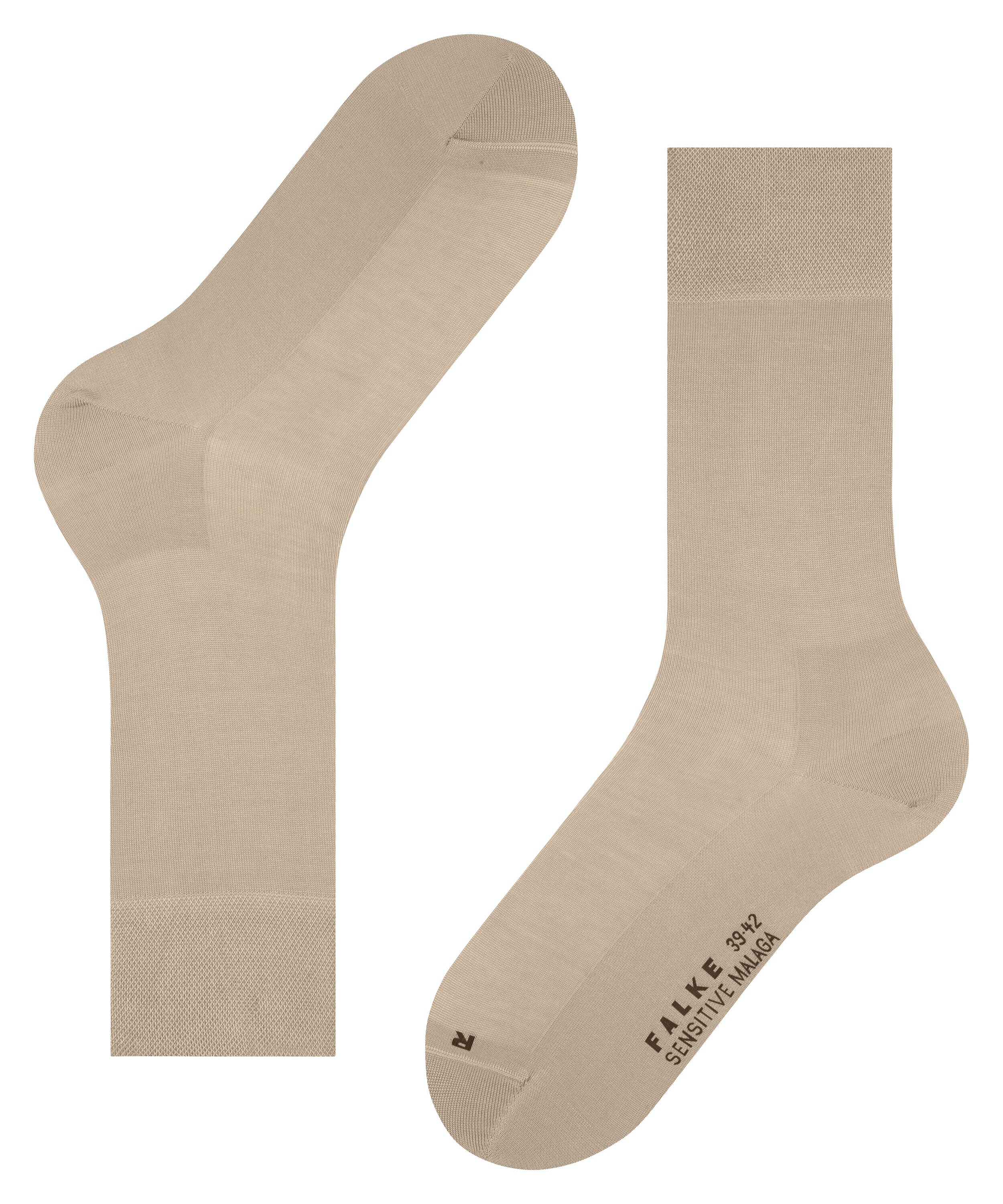 FALKE Sensitive Malaga herensokken, beige (silk)