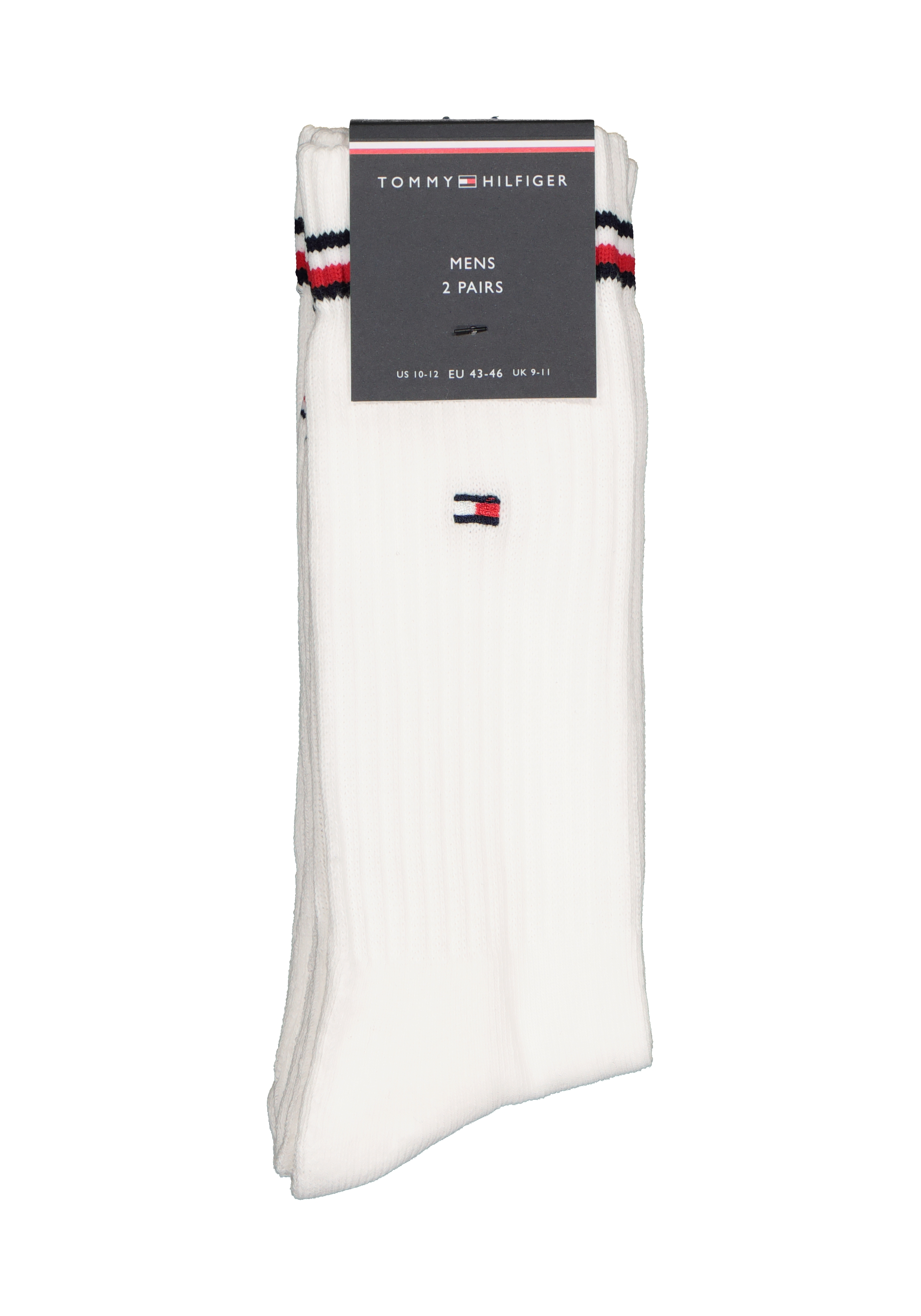 Tommy Hilfiger Iconic Sport Socks (2-pack), heren sportsokken katoen, wit