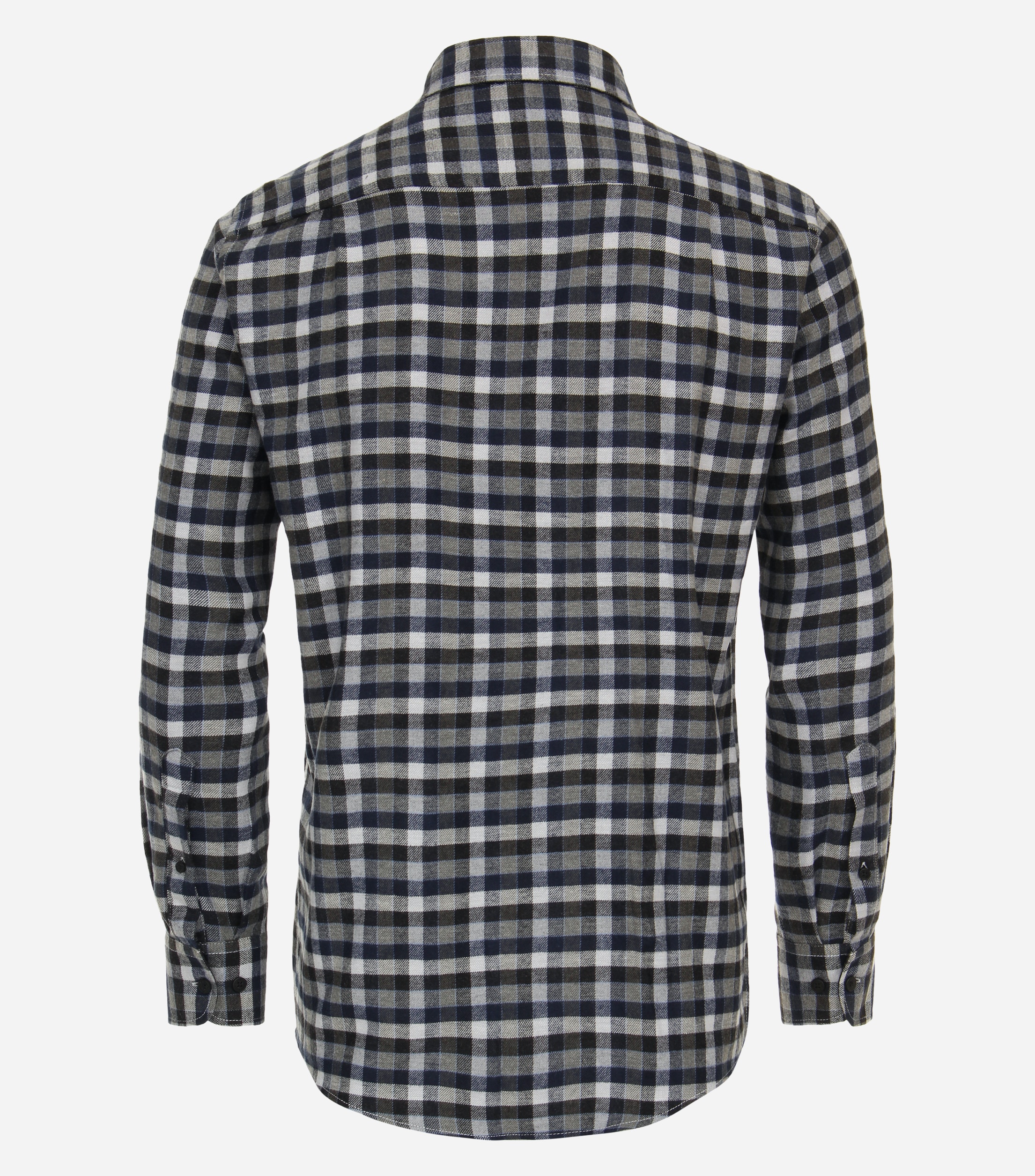 CASA MODA Sport comfort fit overhemd, flanel, groen geruit