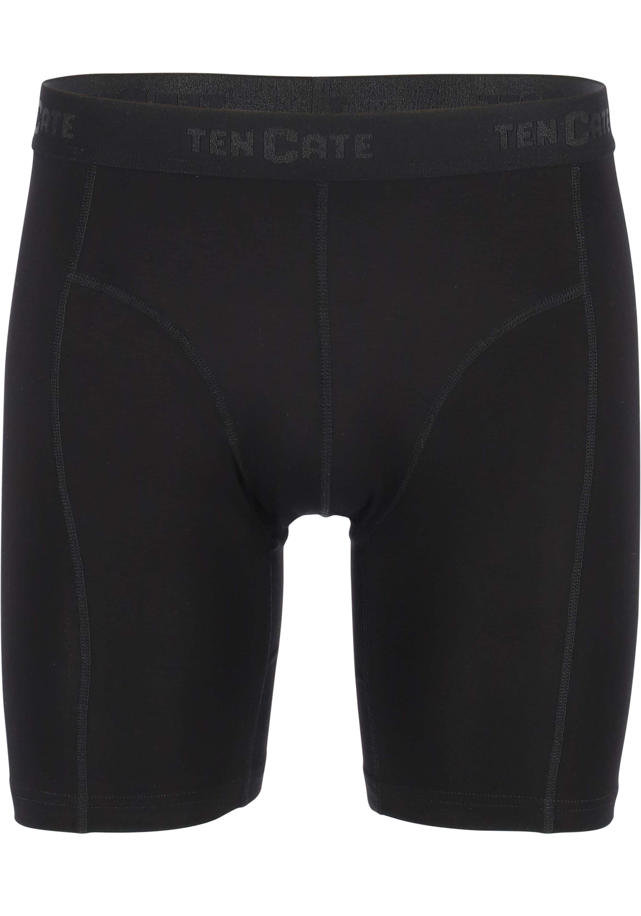 TEN CATE Basics men bamboo viscose long shorts 2 pack heren boxers lange pijpen zwart