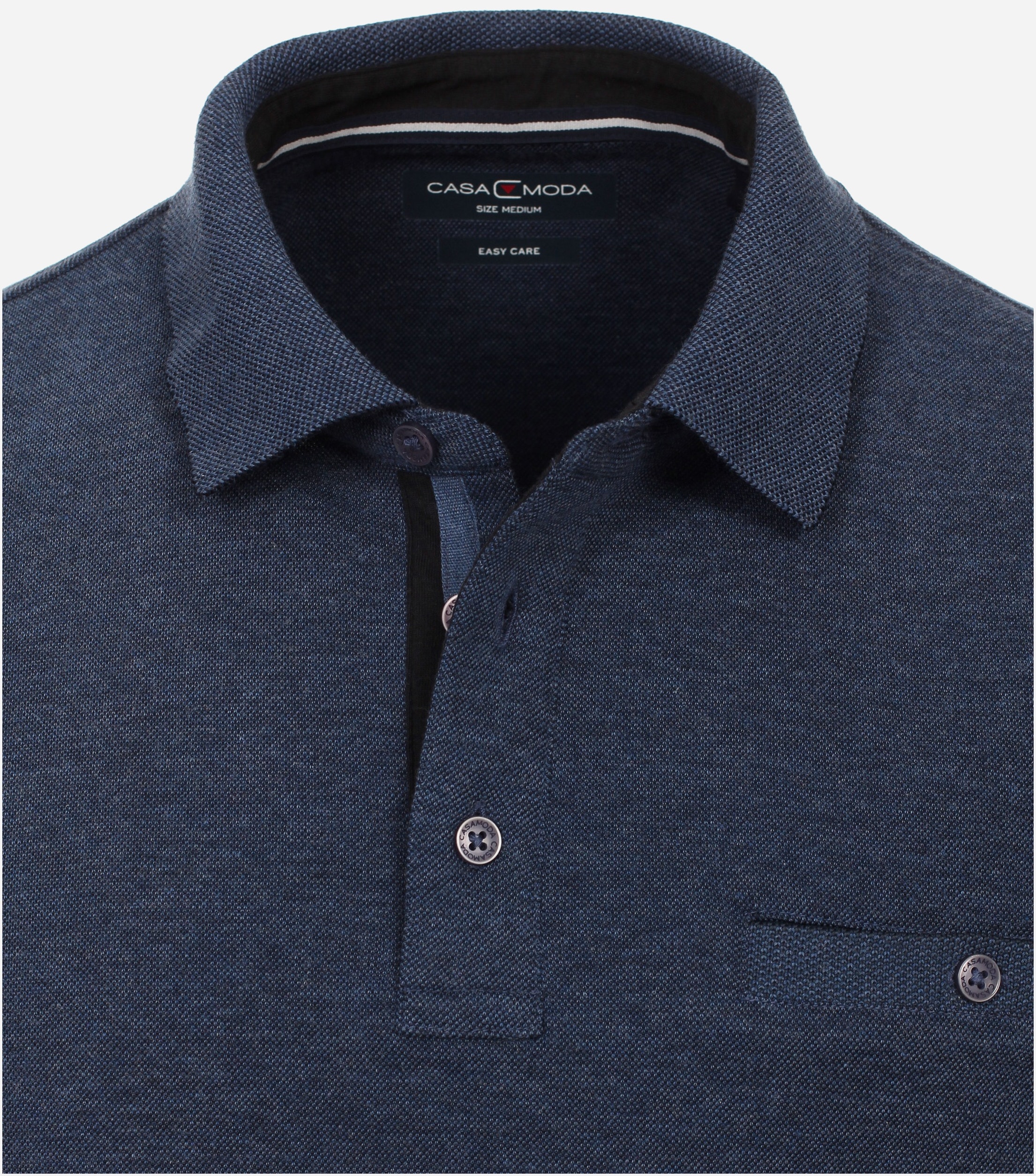 Polo's korte mouw blauw Casa Moda main image 1