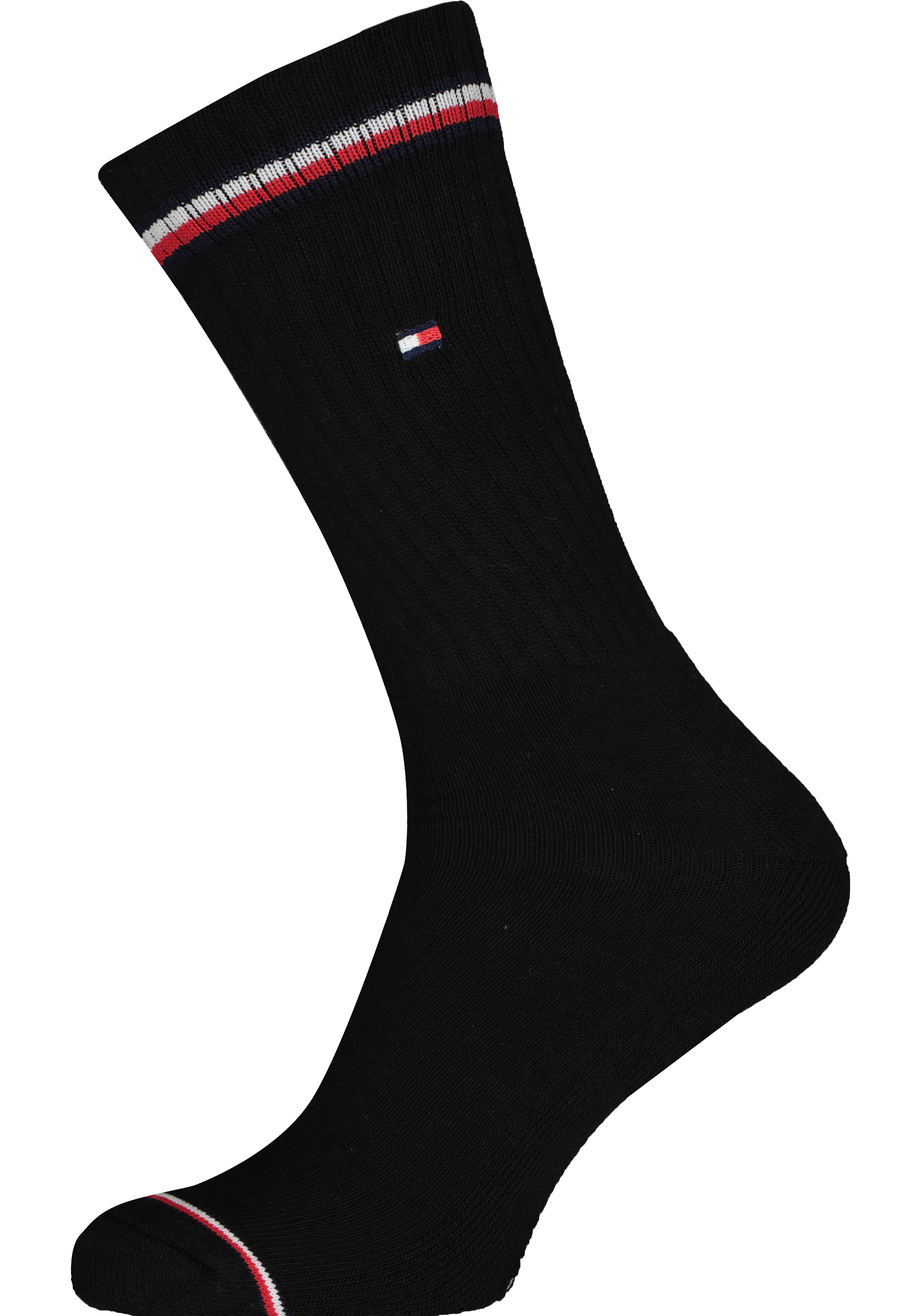 Tommy Hilfiger Iconic Sport Socks (2-pack), heren sportsokken katoen, zwart