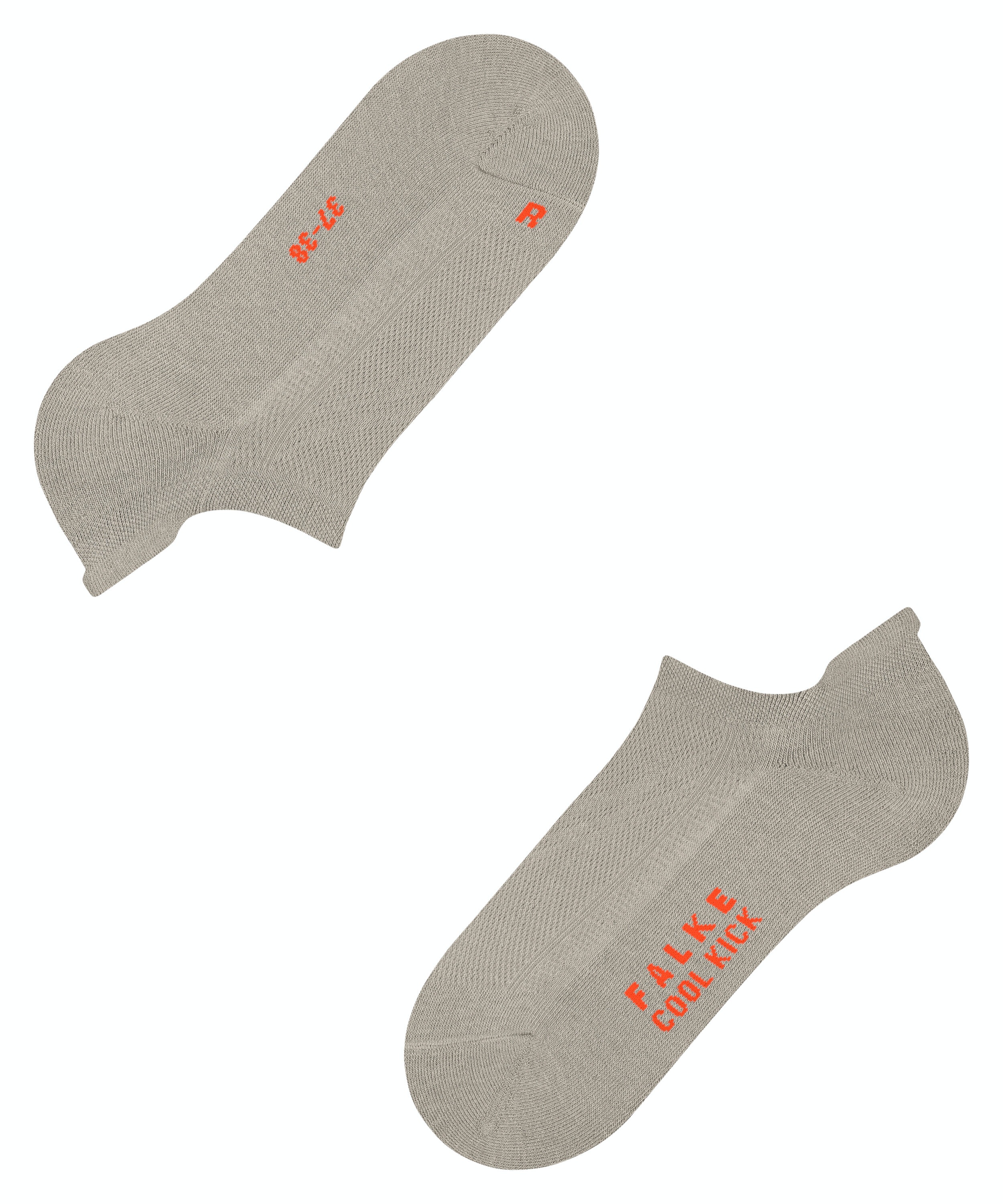 FALKE Cool Kick dames sneakersokken, lichtgrijs (towel)