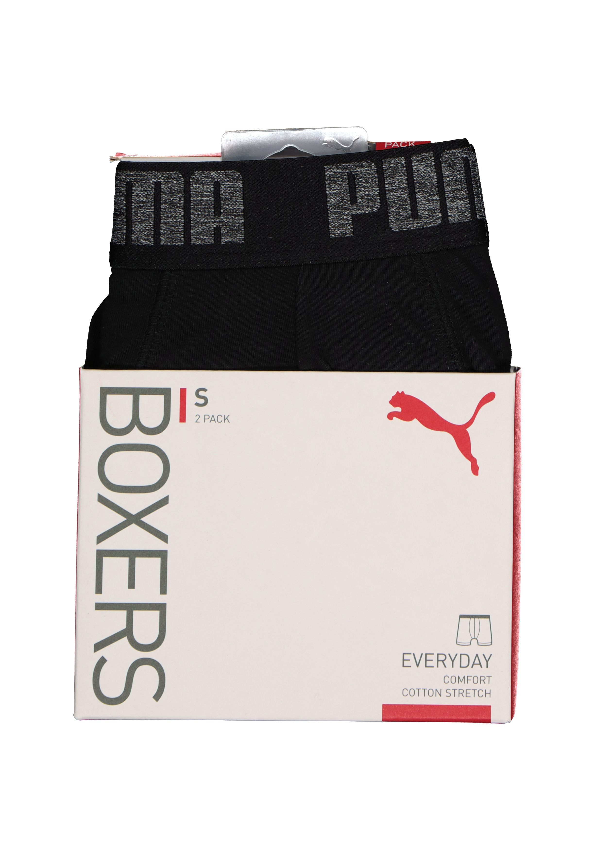 Puma Basic Boxer heren (2-pack), zwart