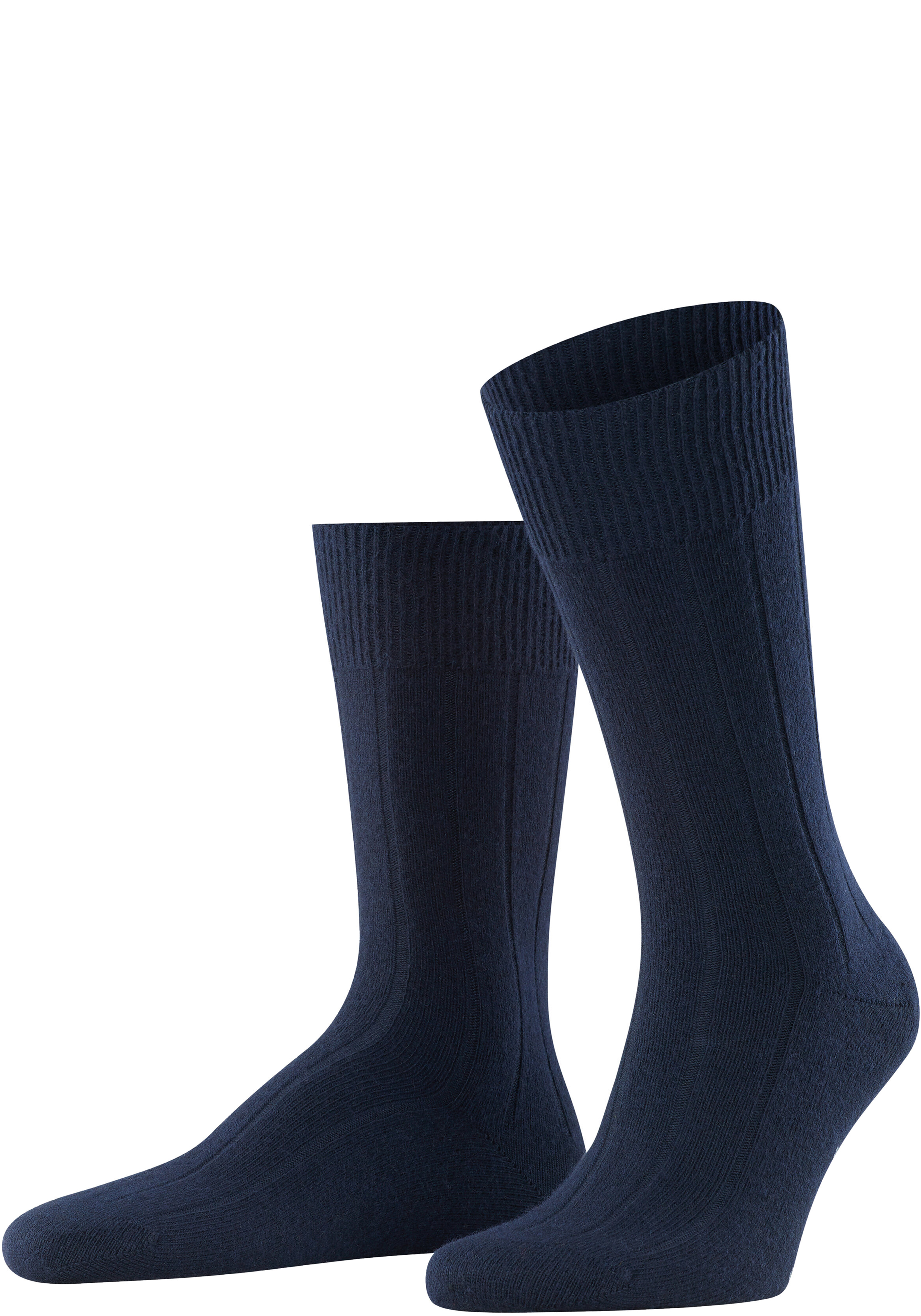 FALKE Lhasa Rib herensokken, donkerblauw (dark navy)