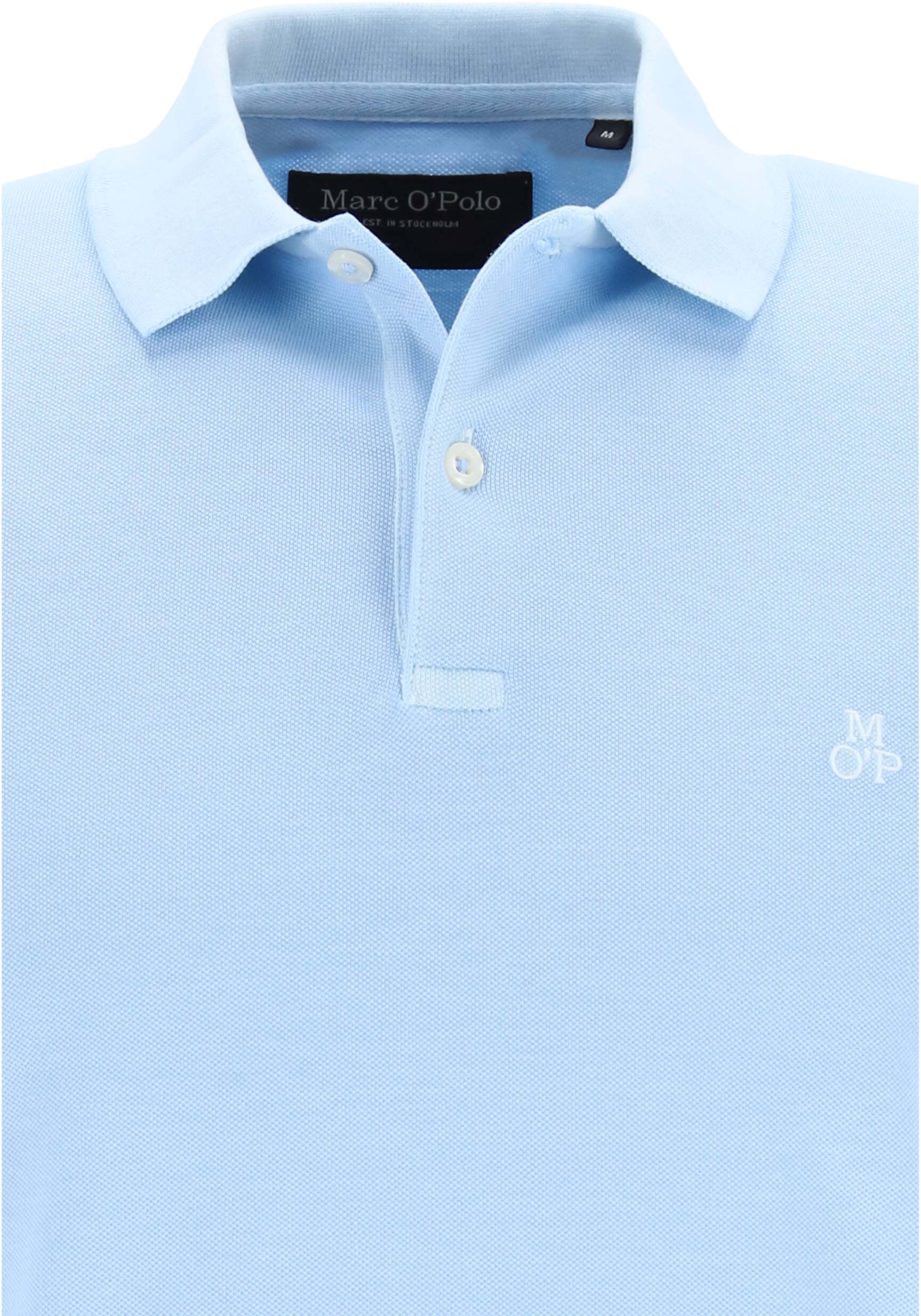 Marc O'Polo shaped fit polo, heren poloshirt, lichtblauw
