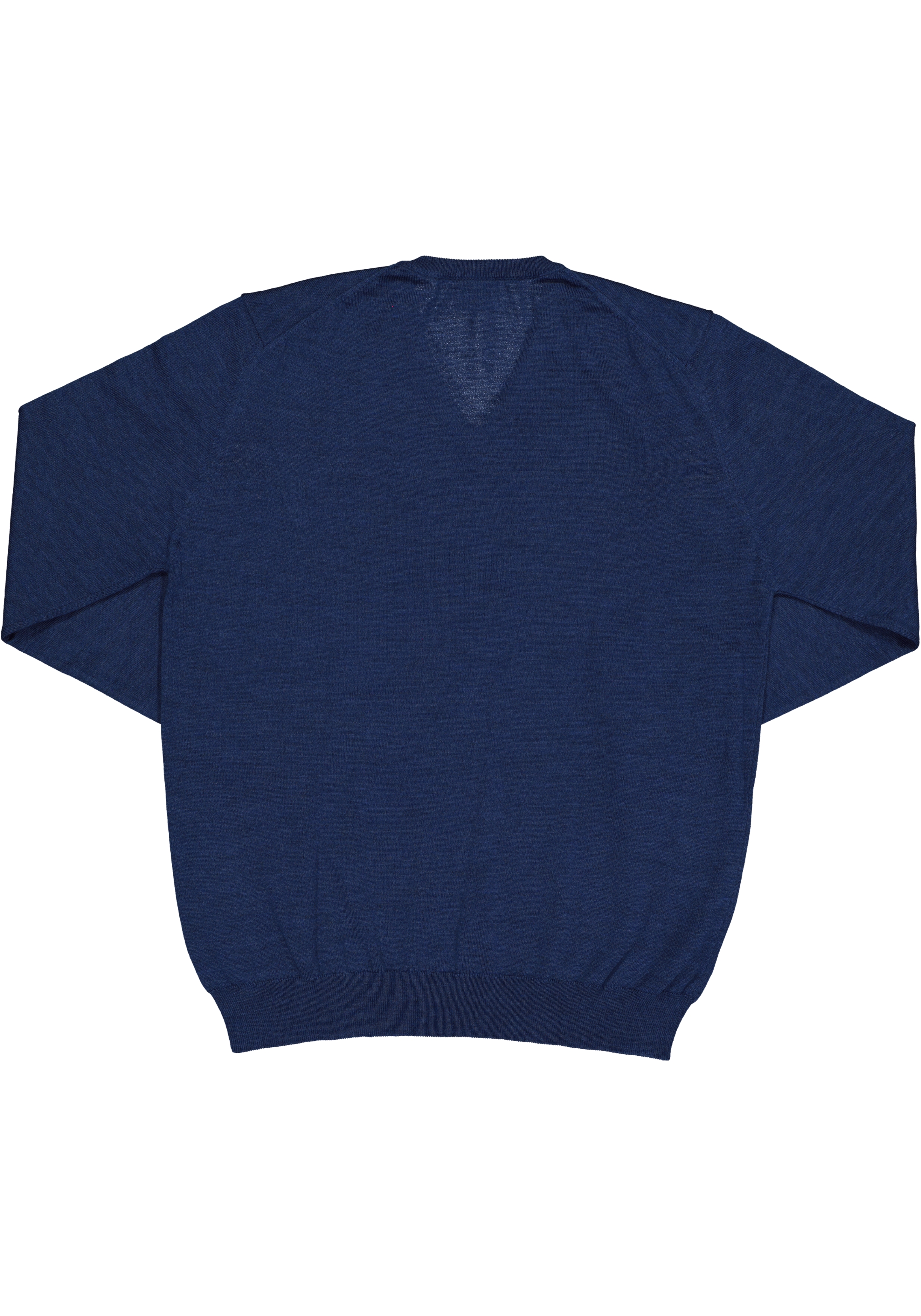 OLYMP modern fit trui wol, V-hals, indigo blauw