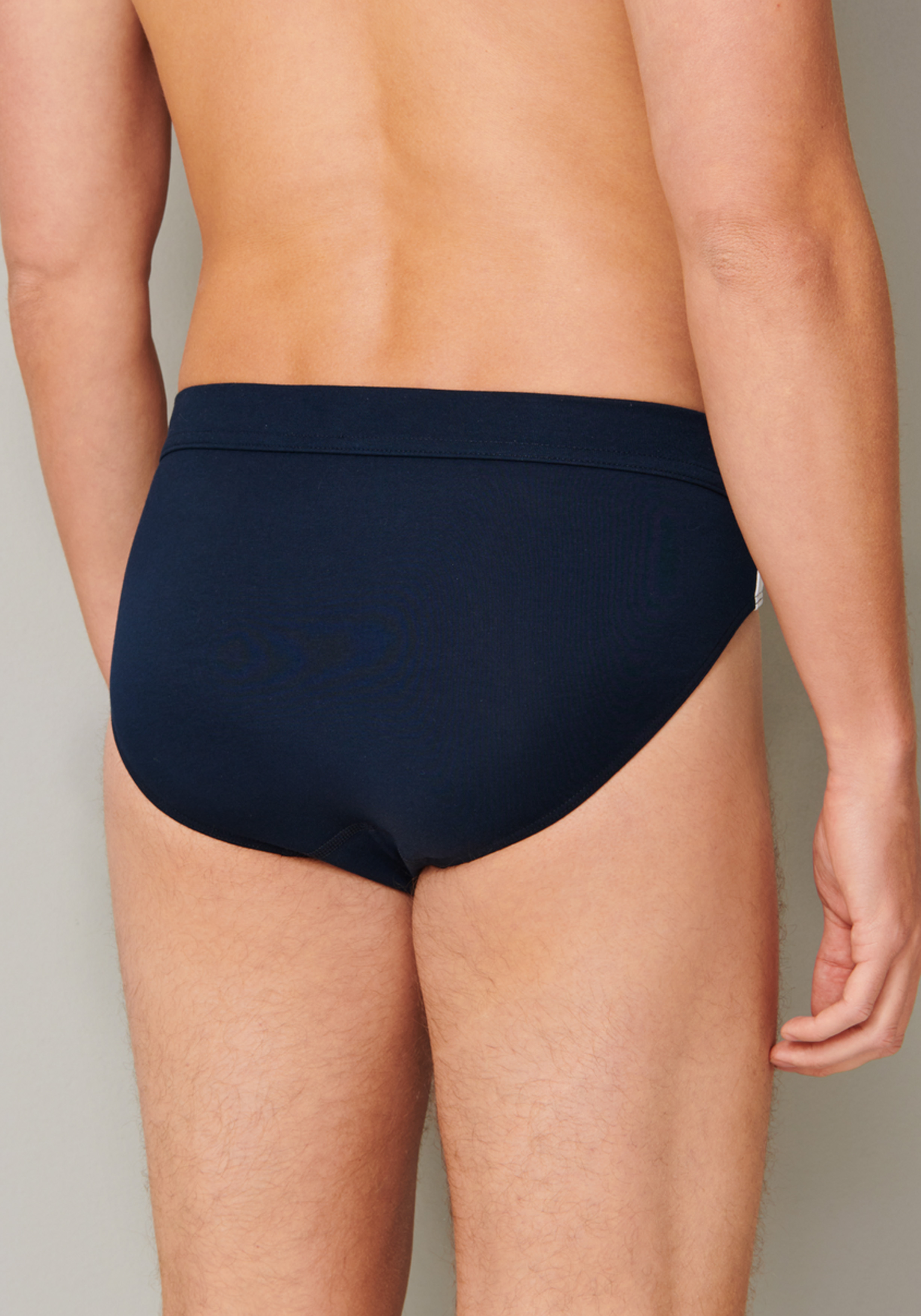 SCHIESSER 95/5 Stretch rio slips (3-pack), zwart, blauw en grijs