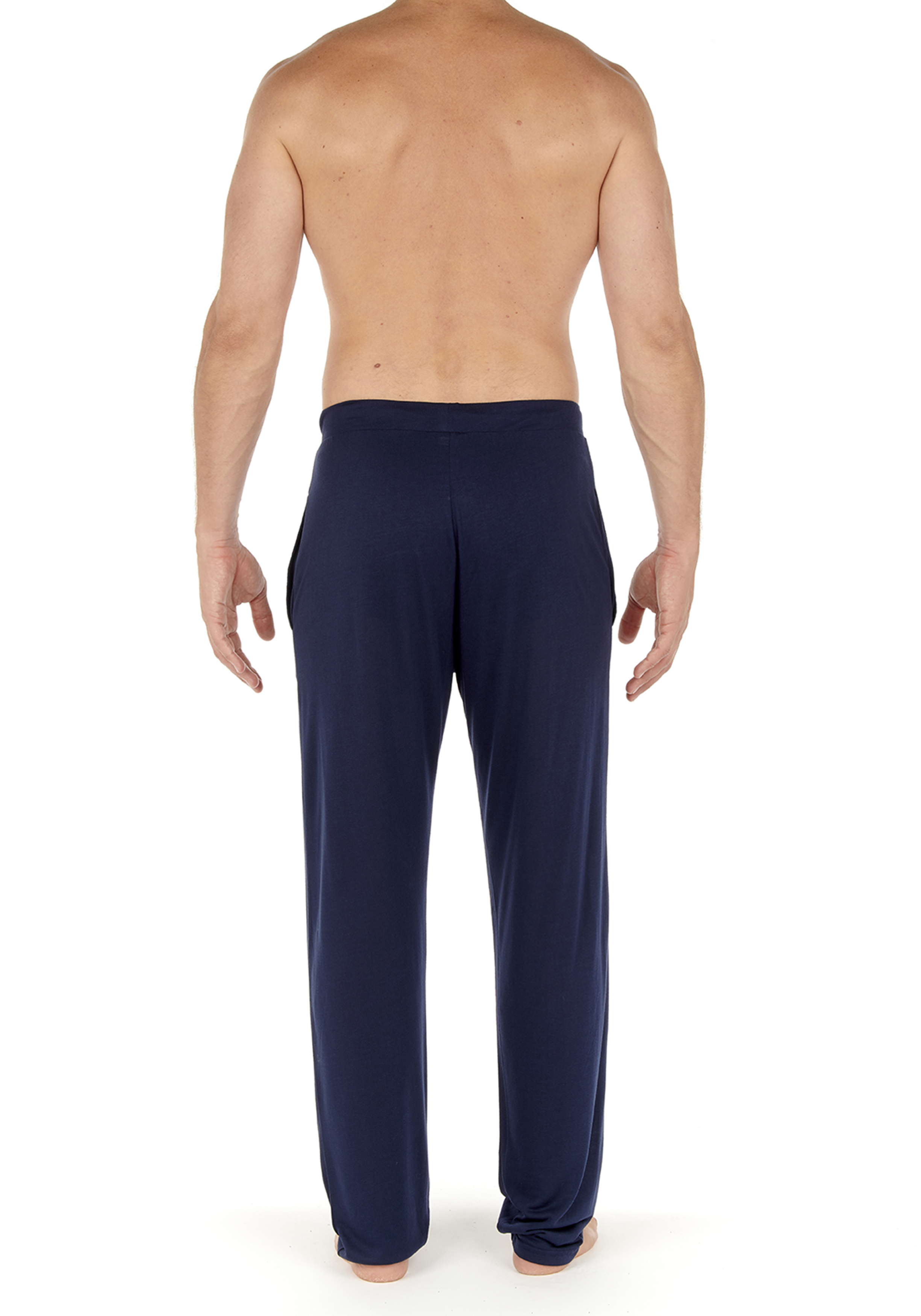HOM Cocooning trousers, heren loungebroek, donkerblauw