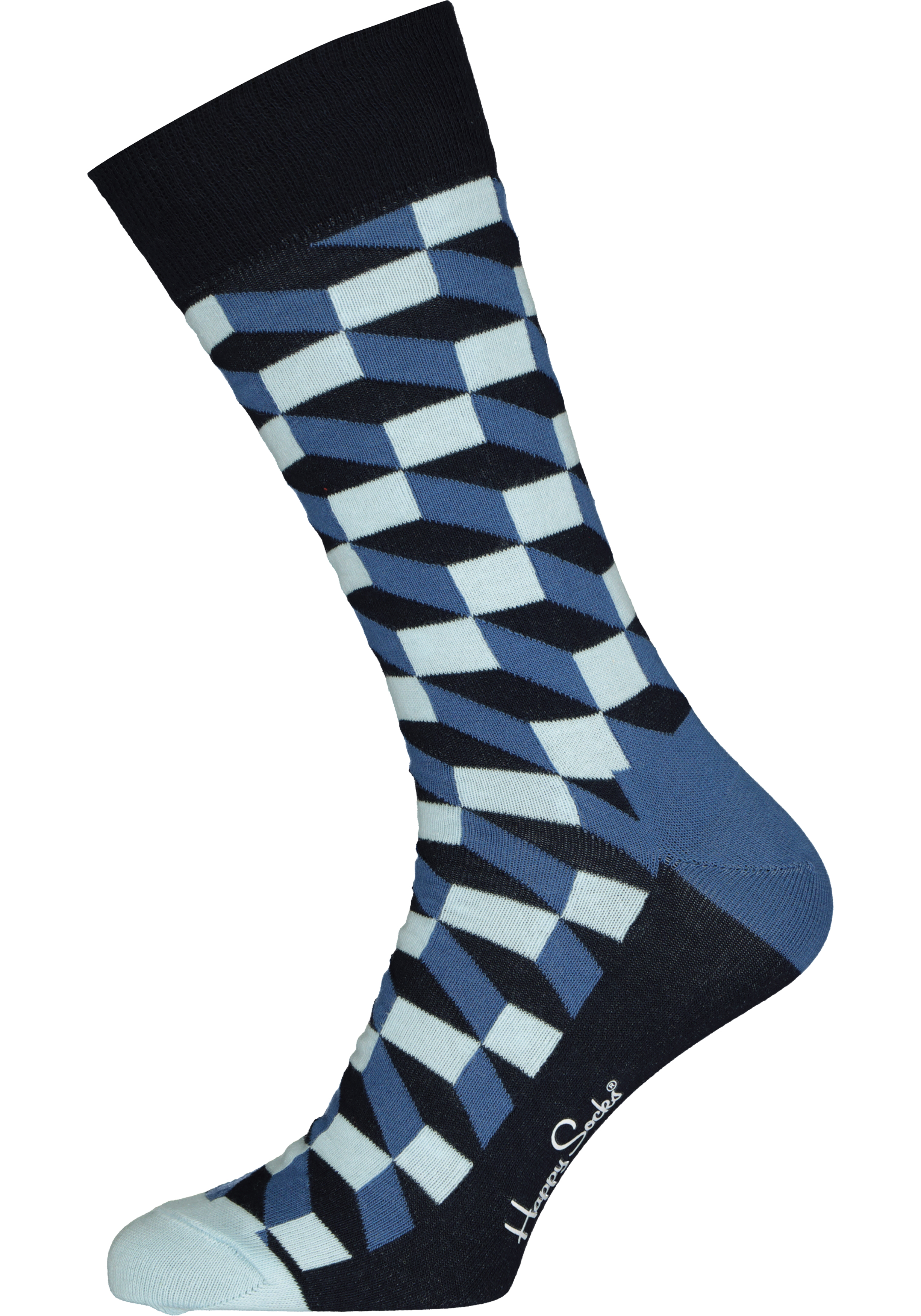 Happy Socks Filled Optic Sock, unisex sokken