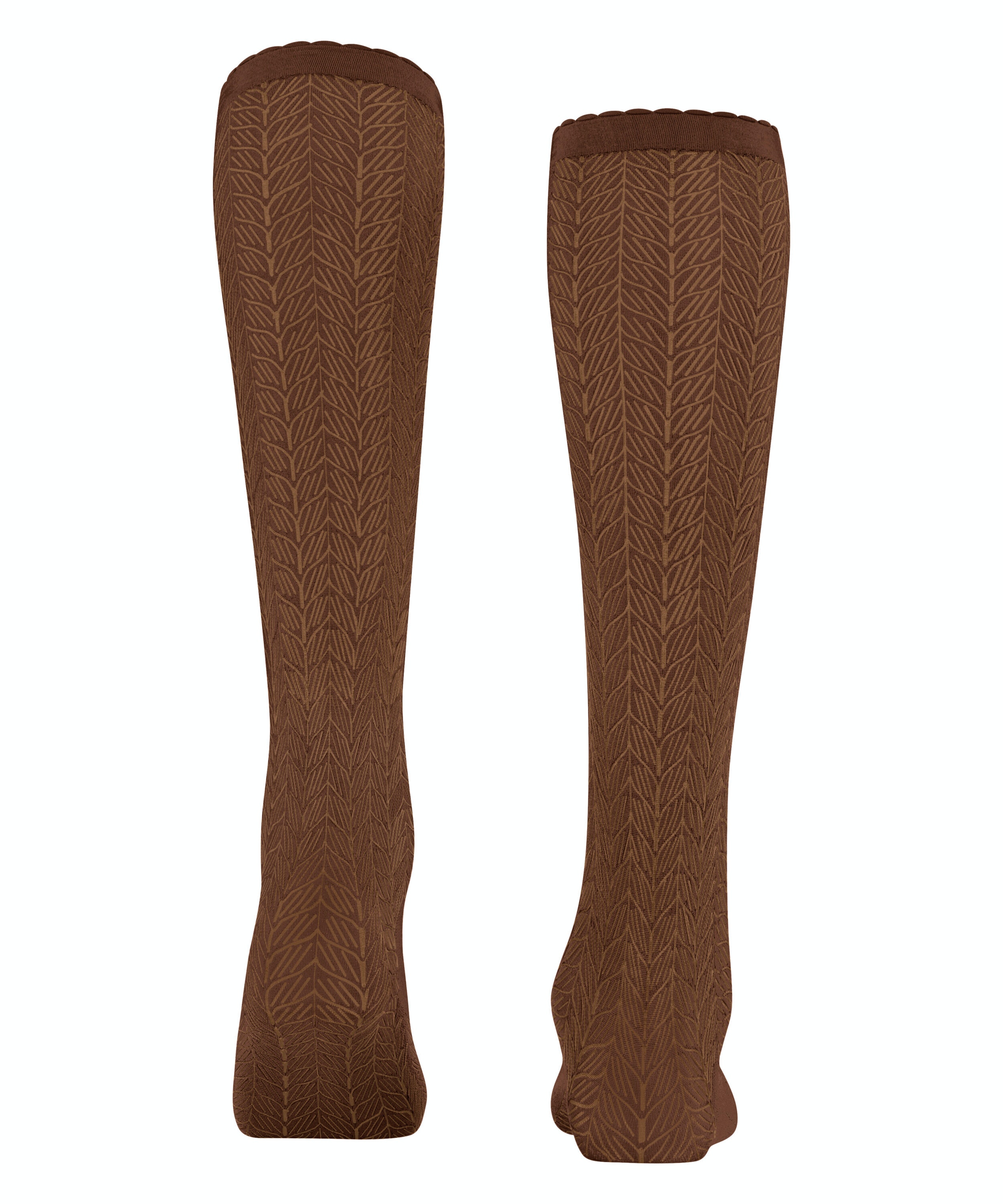 FALKE Chlorophyll 60 DEN dames kniekousen, cognac bruin (brandy)