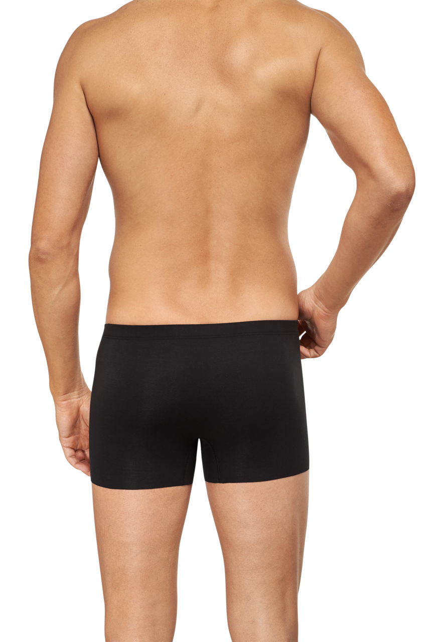 SCHIESSER Laser Cut boxer (1-pack), heren short interlock naadloos zwart