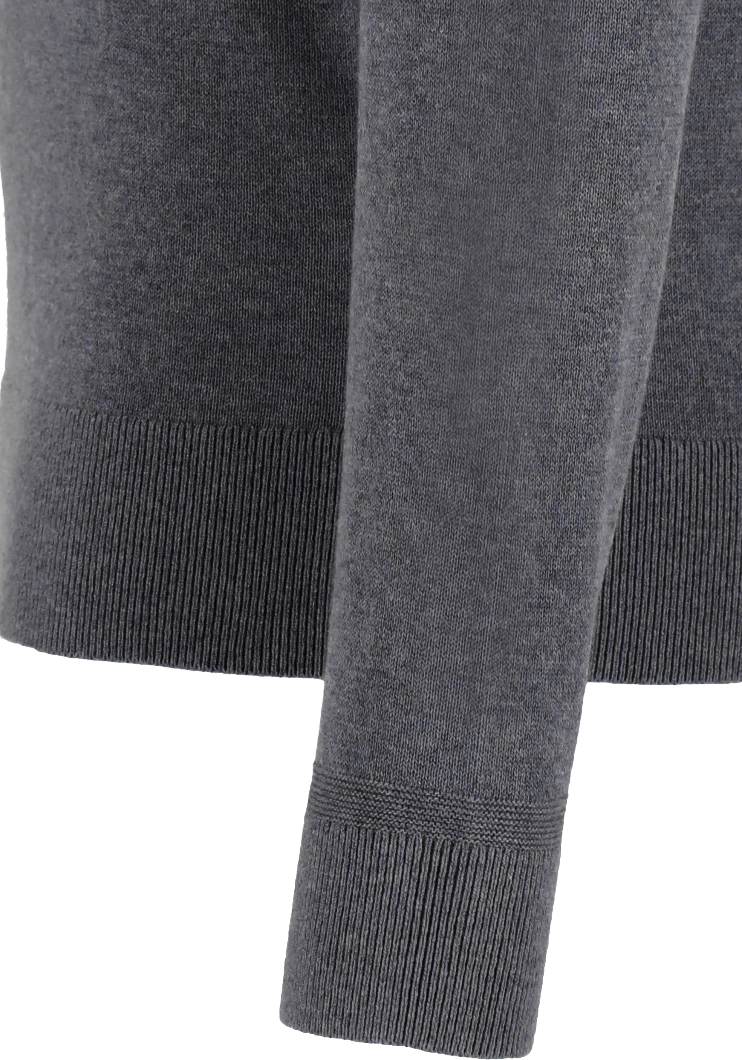 Tommy Hilfiger O-hals trui katoen met kasjmier, Pima Organic Cotton Cashmere, donkergrijs melange (Dark Grey Heather)