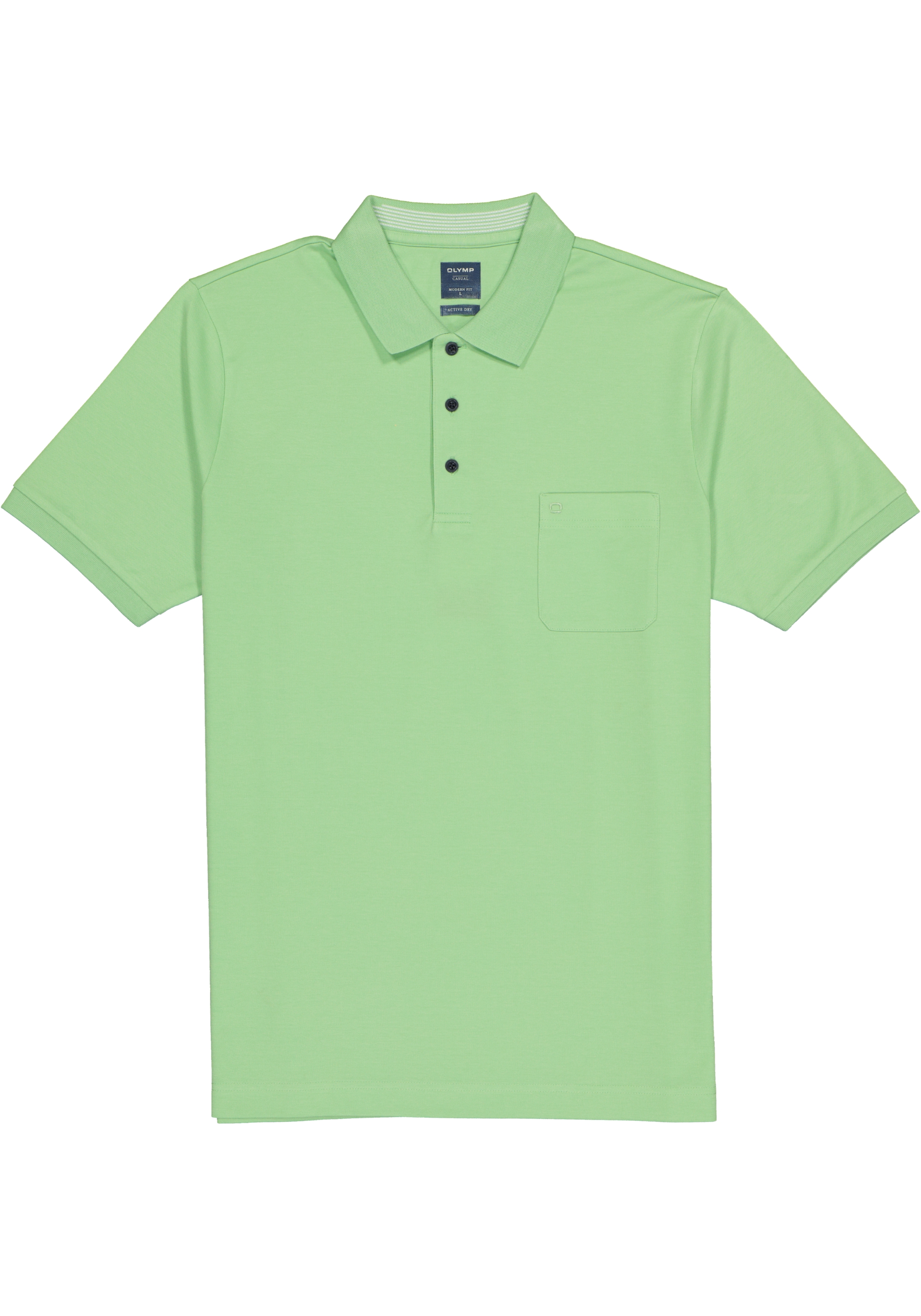 OLYMP modern fit poloshirt, active dry, lichtgroen