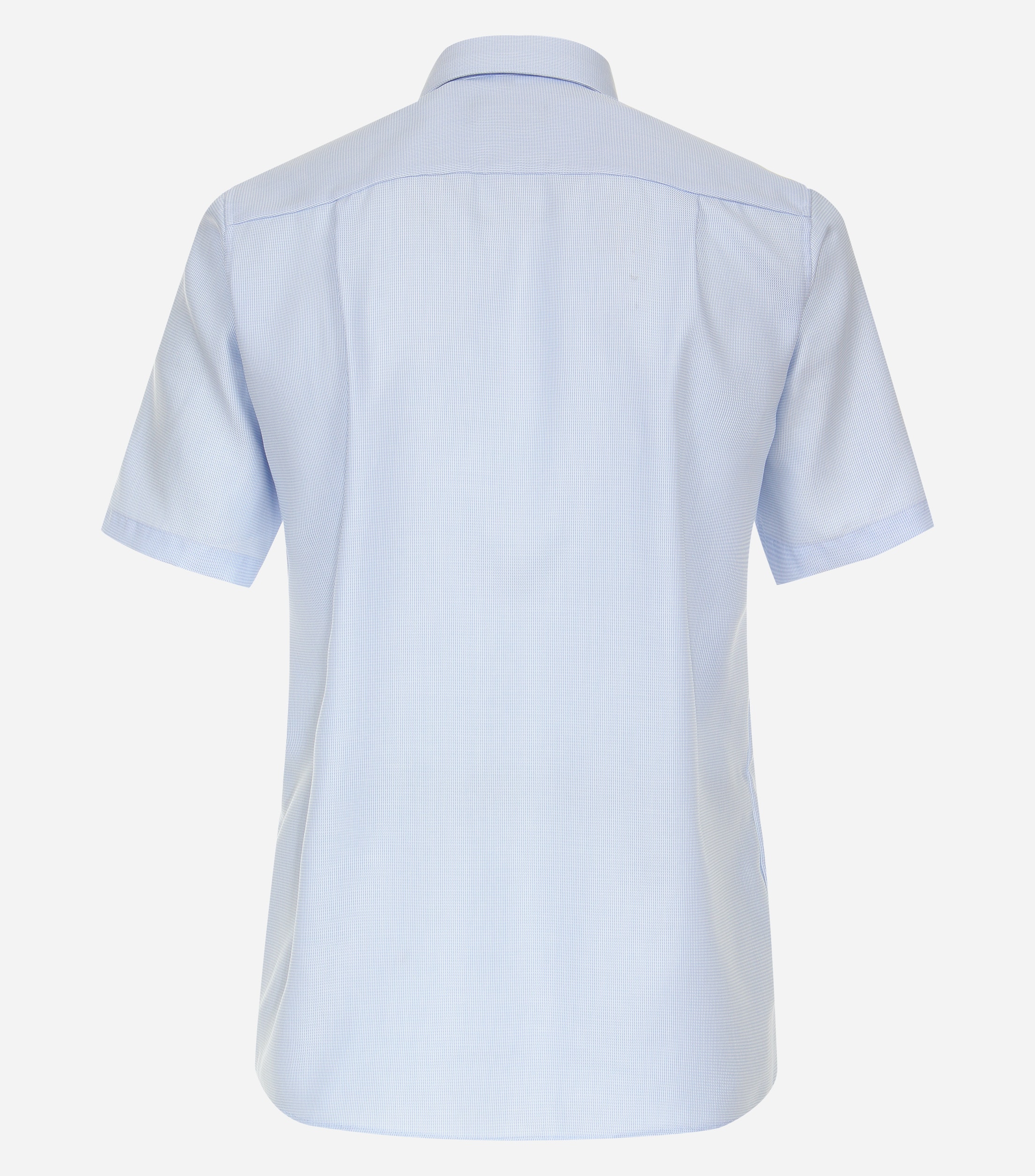 CASA MODA comfort fit overhemd, korte mouw, dobby, blauw