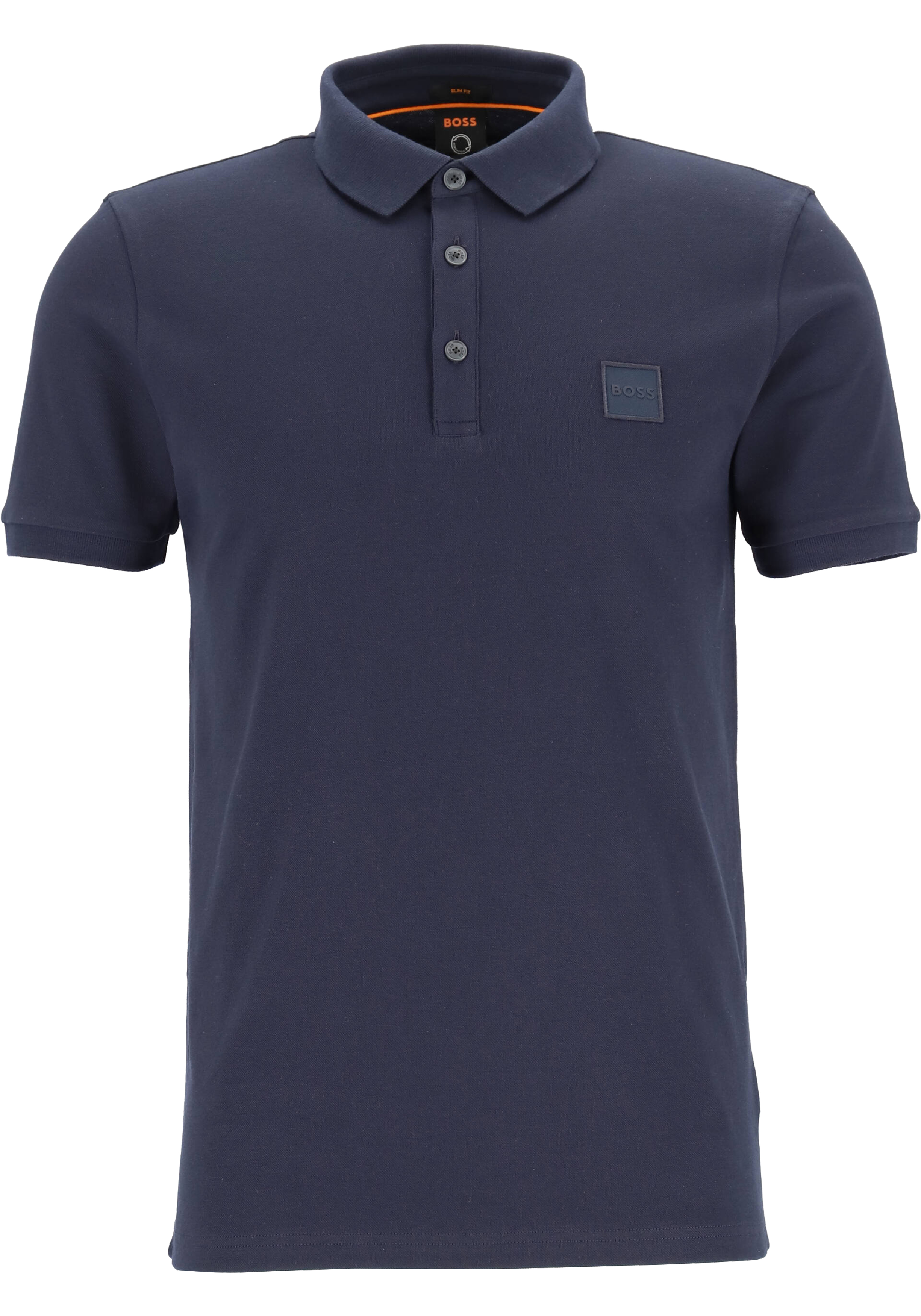 HUGO BOSS Passenger slim fit polo, stretch heren polo korte mouw, donkerblauw