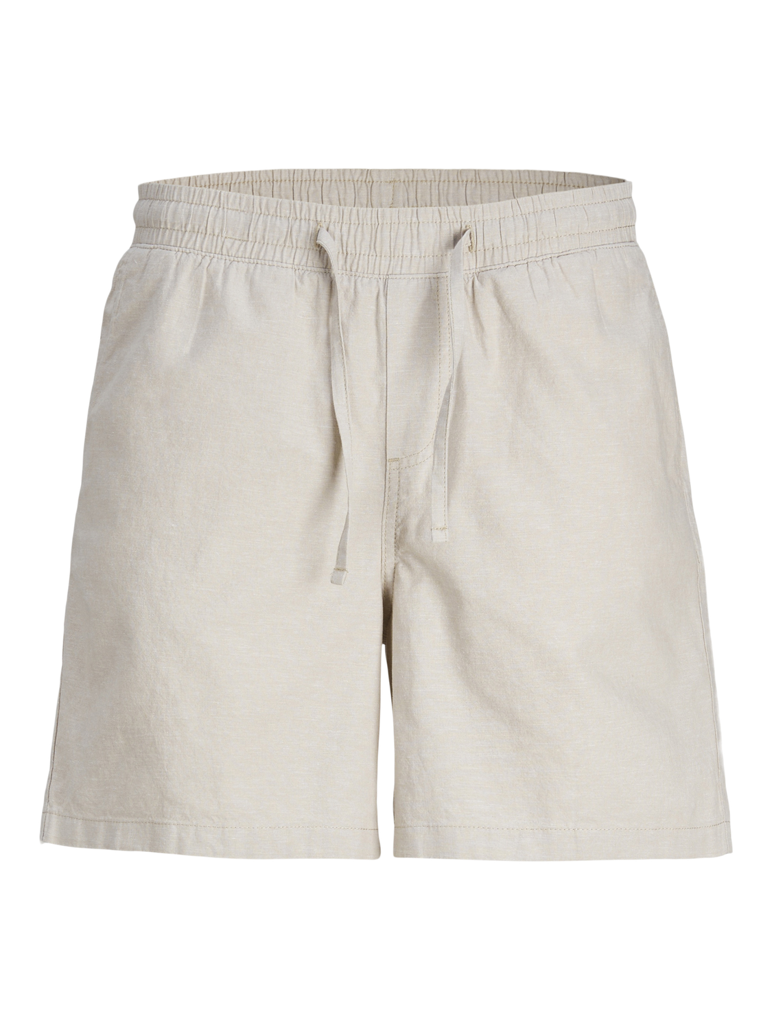 JACK & JONES Jaiden Summer Jogger Short loose fit, heren korte broek, beige melange