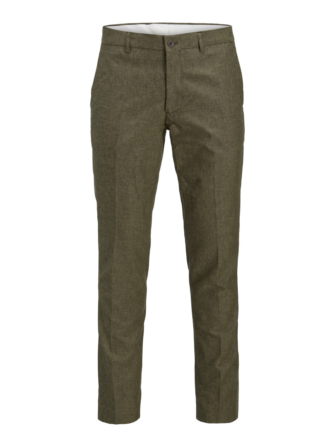 JACK & JONES Riviera Linen Trouser Fit slim fit, heren pantalon, groen