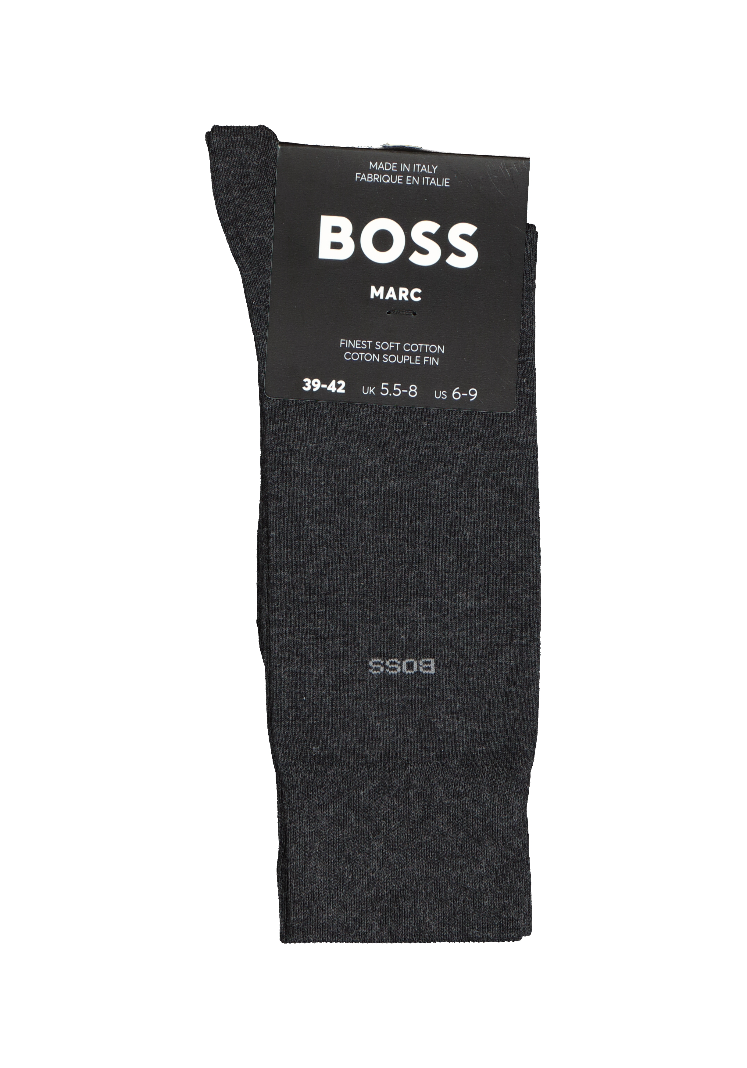 BOSS Marc uni (1-pack), herensokken katoen, antraciet grijs