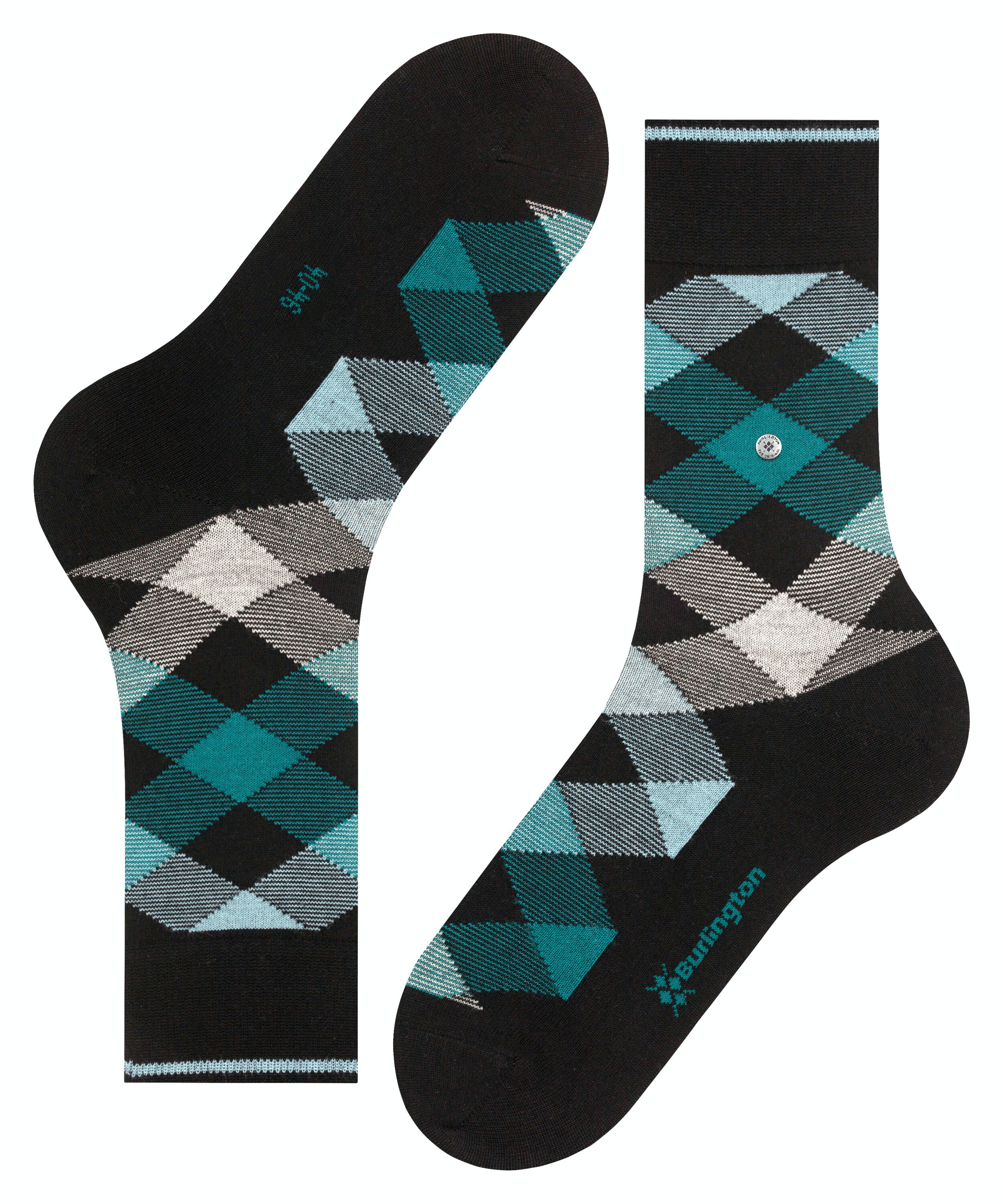 Burlington Newcastle herensokken, zwart (black)