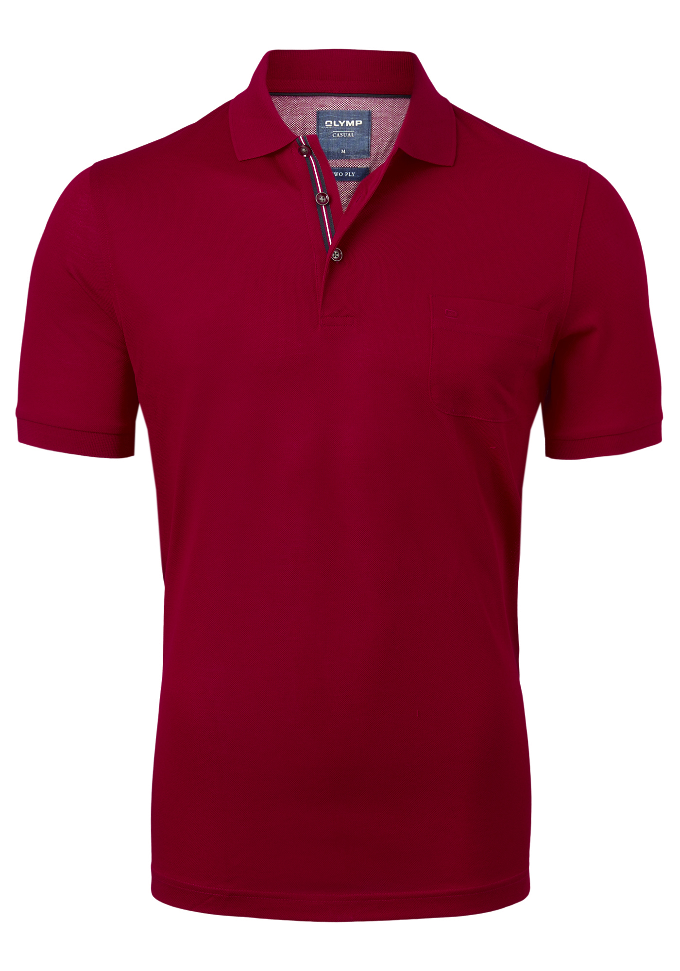 OLYMP modern fit poloshirt, bordeaux rood