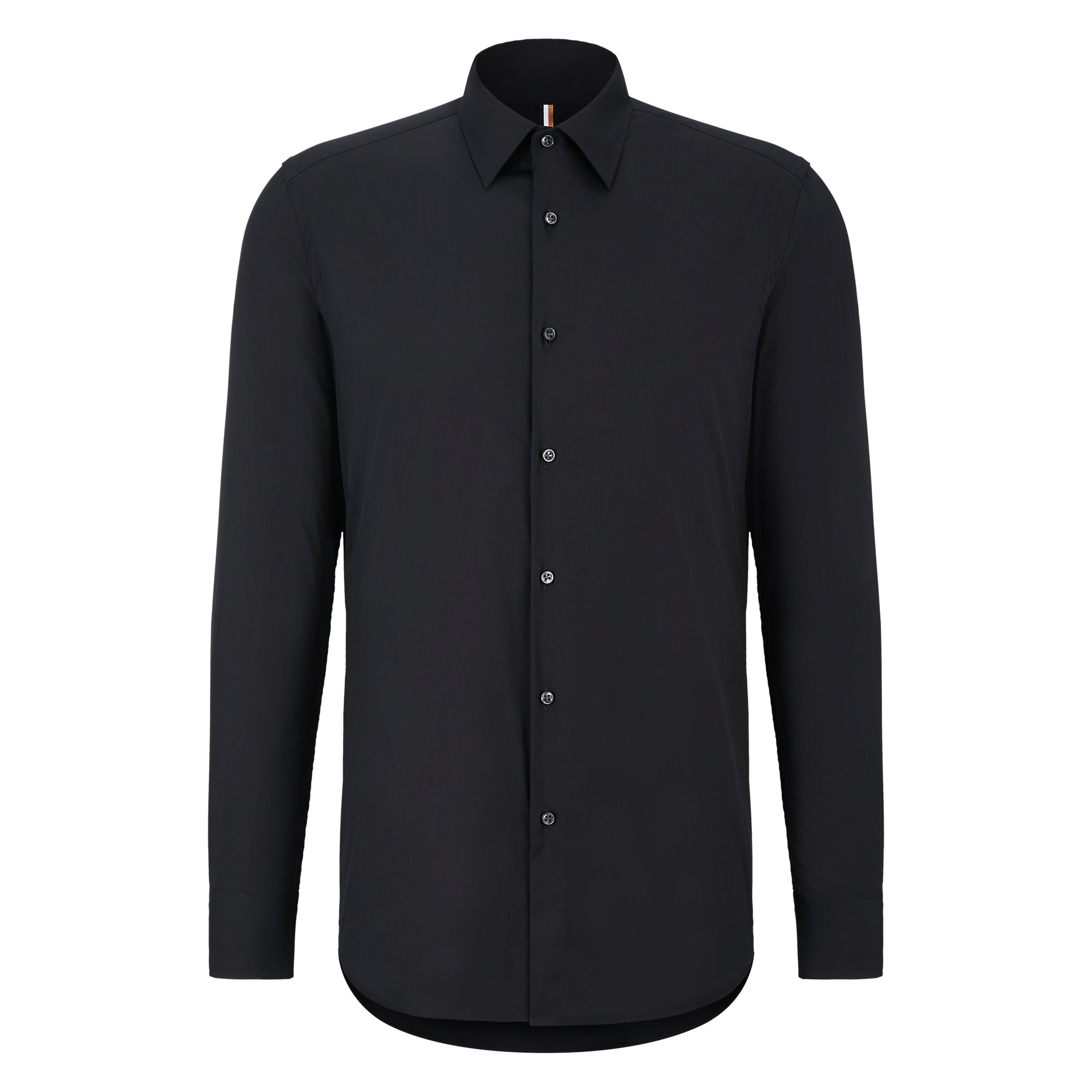 BOSS Hays slim fit overhemd, popeline, zwart