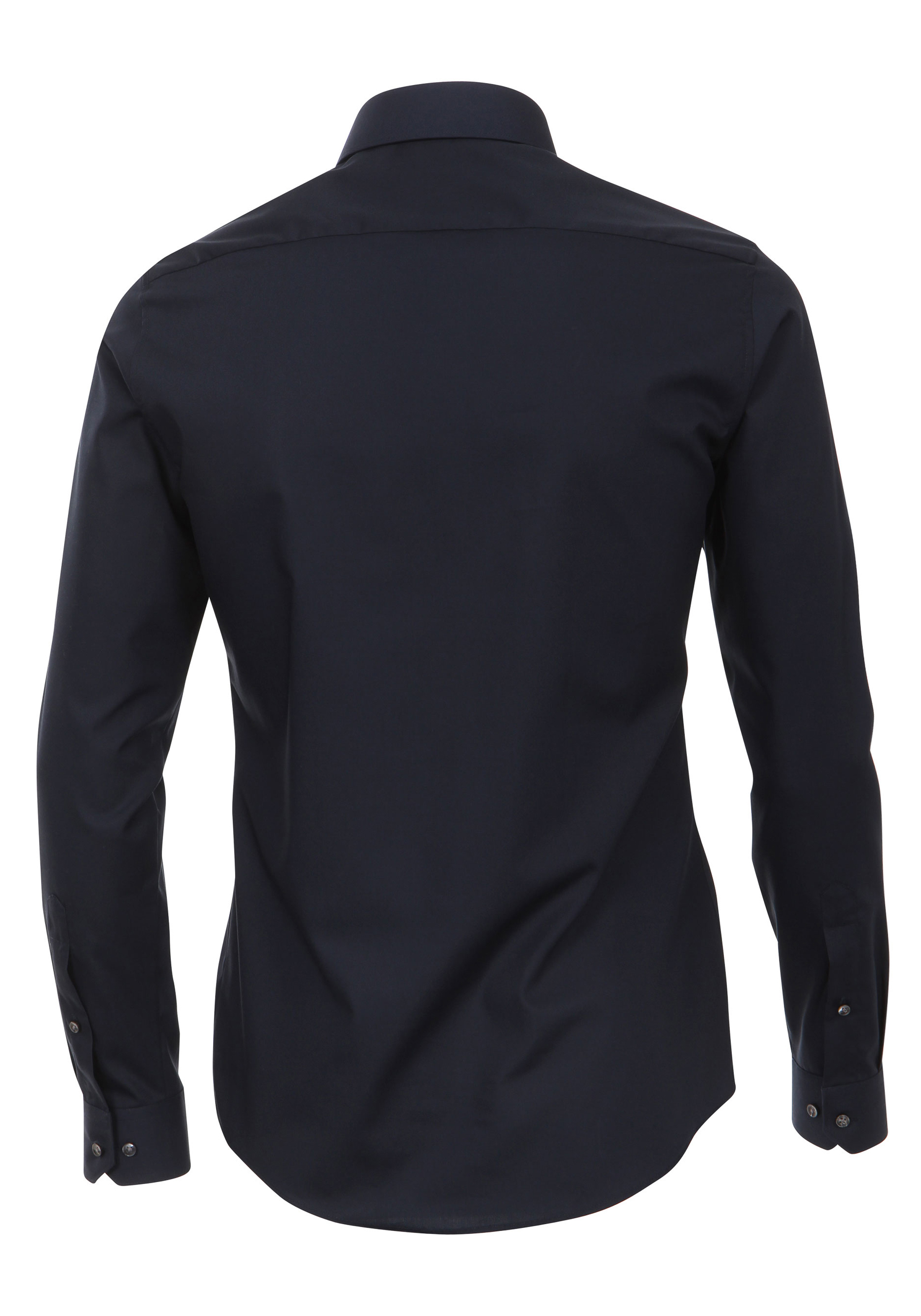 Redmond slim fit overhemd, nacht blauw