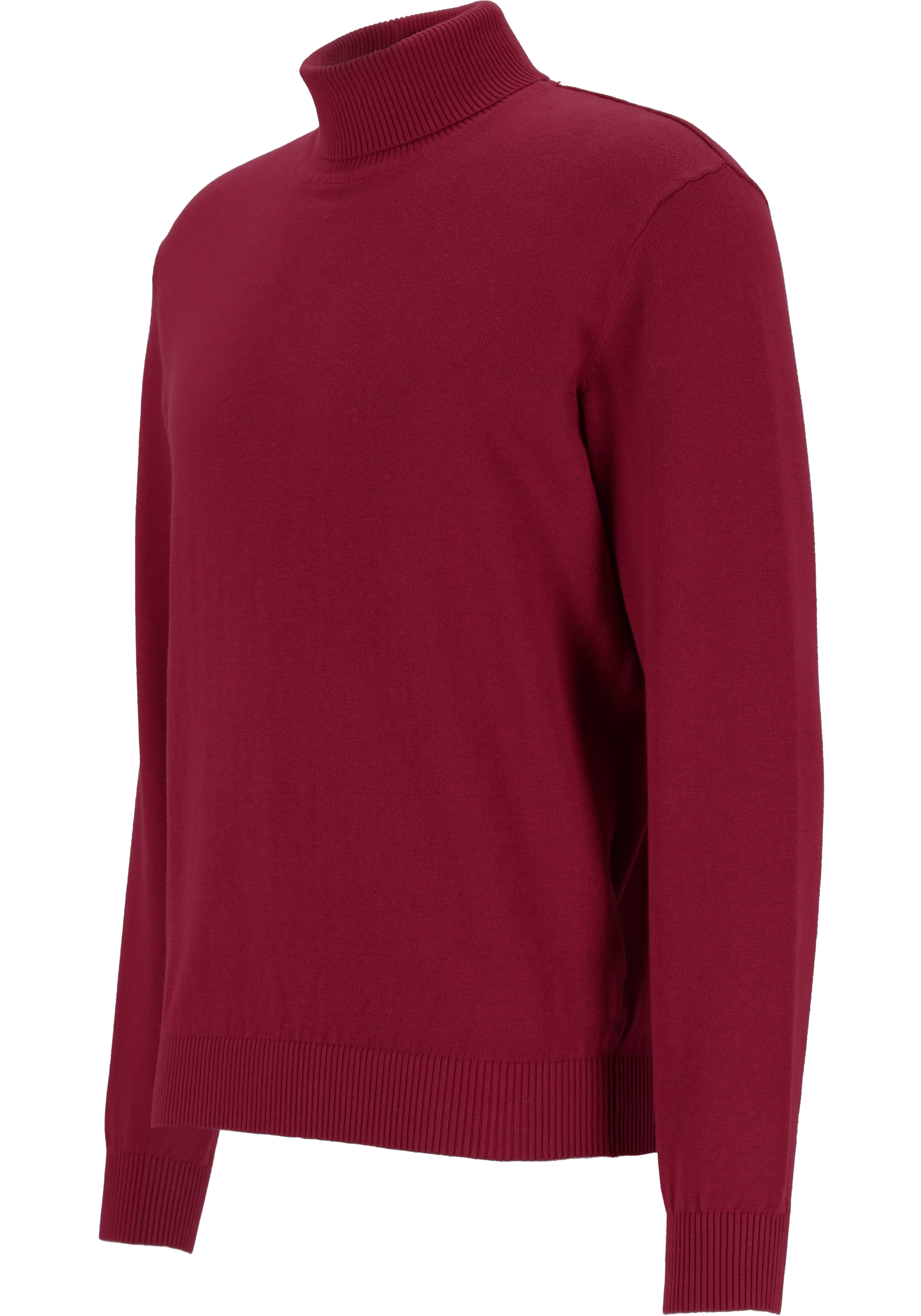 Redmond heren coltrui katoen, bordeaux rood