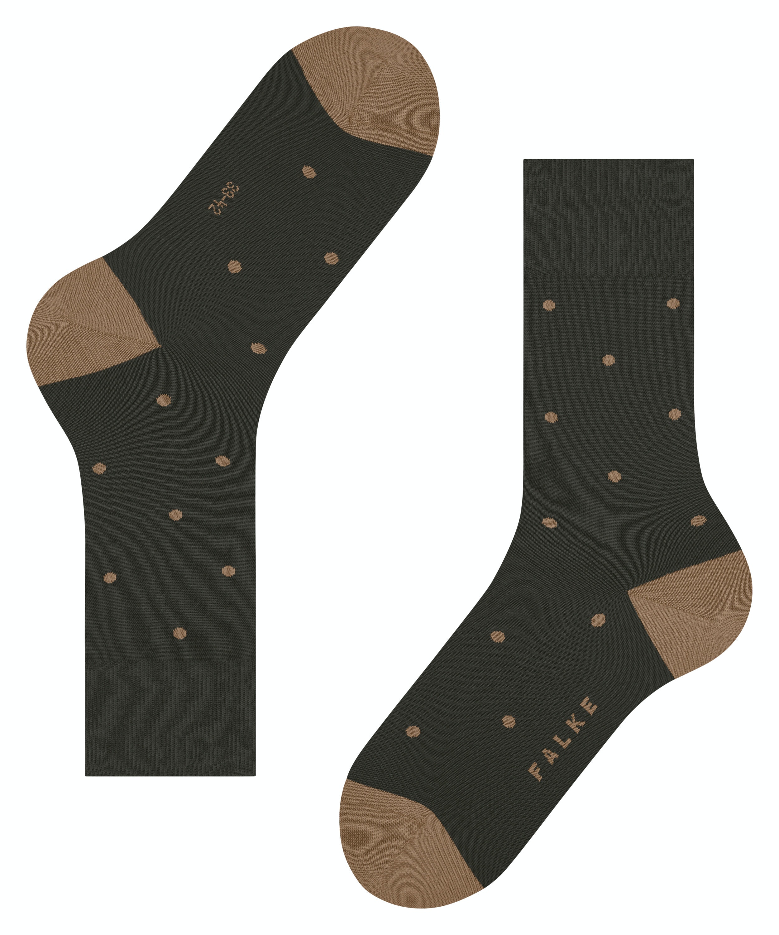 FALKE Dot herensokken, bruin (brown)