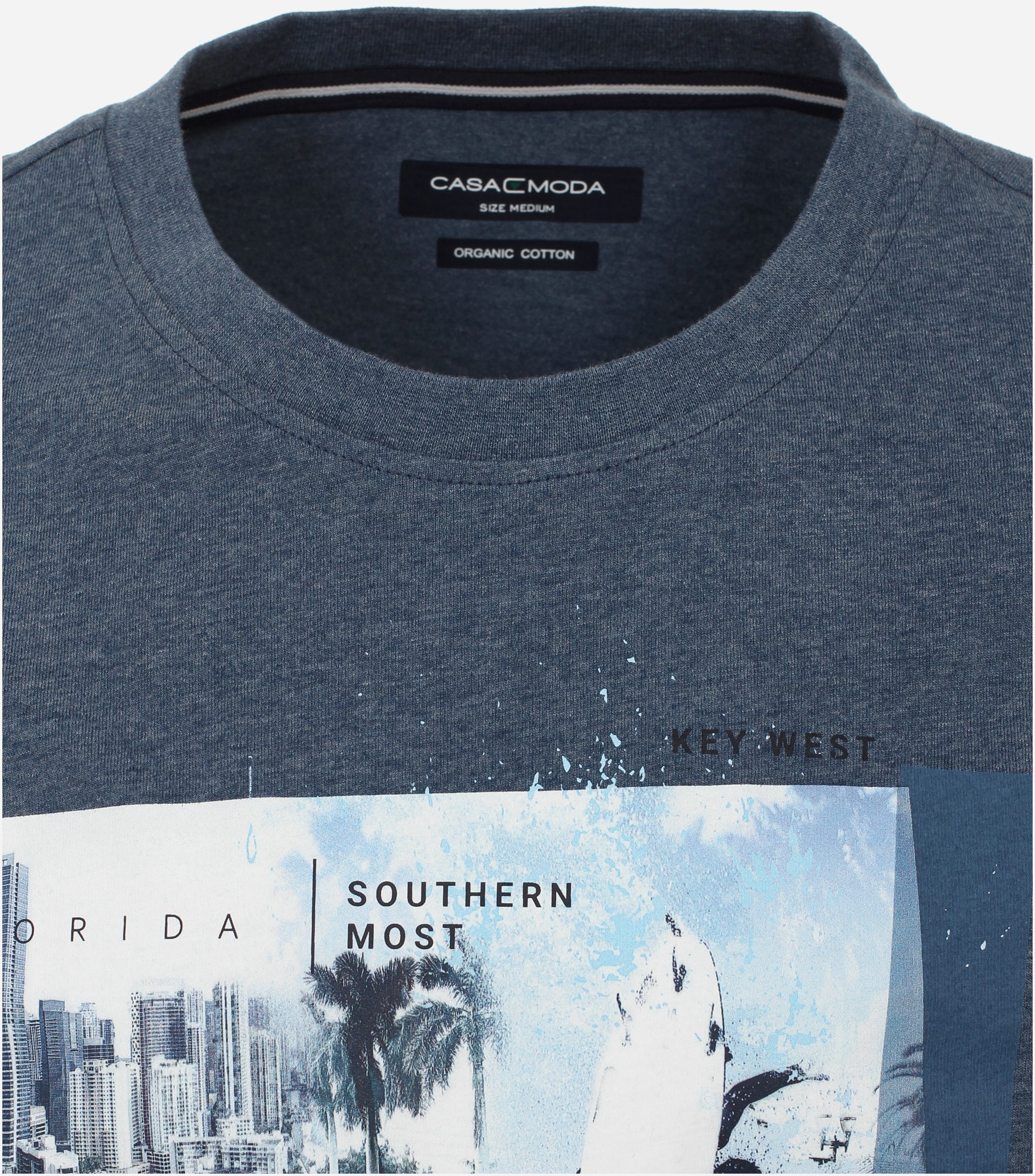 CASA MODA comfort fit heren T-shirt, blauw