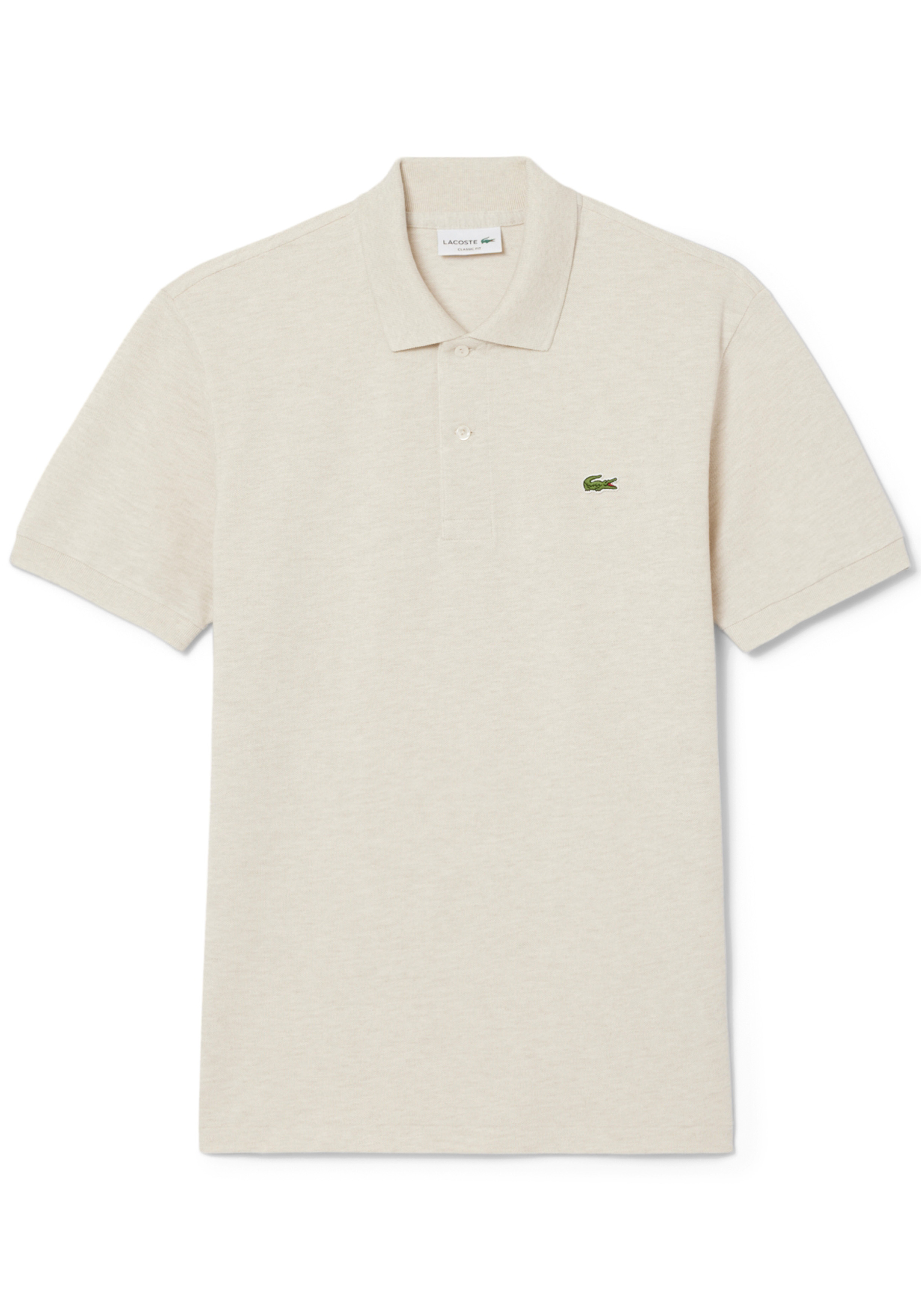 Lacoste Classic Fit polo, grijs beige