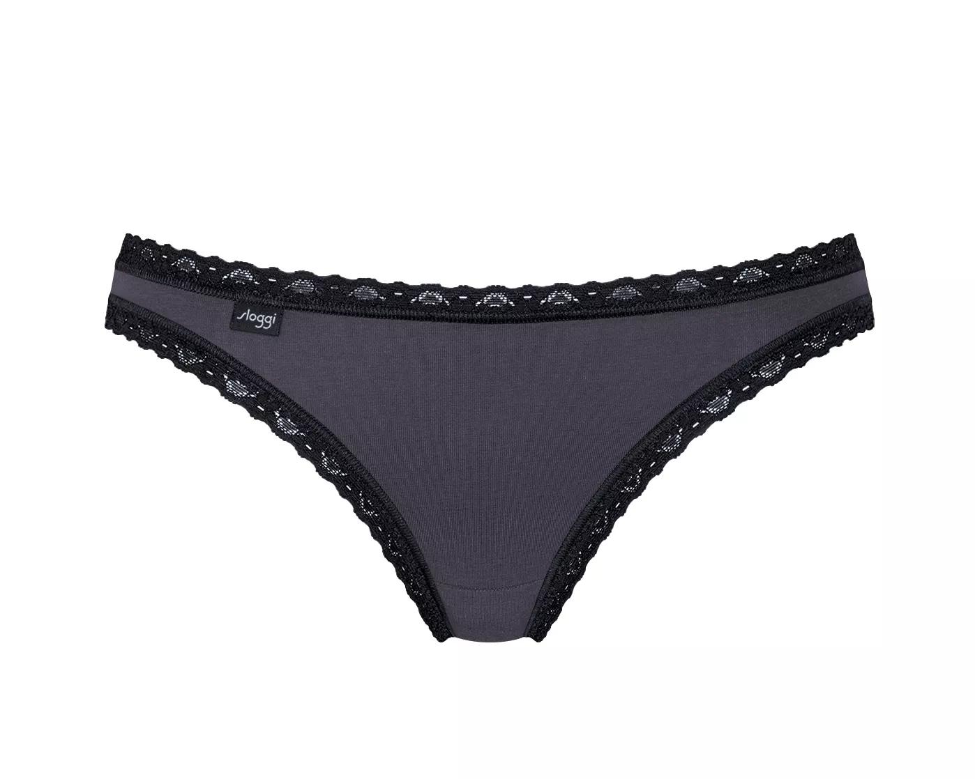 Sloggi Women 24/7 Weekend Tanga (3-pack), dames slip, zwart
