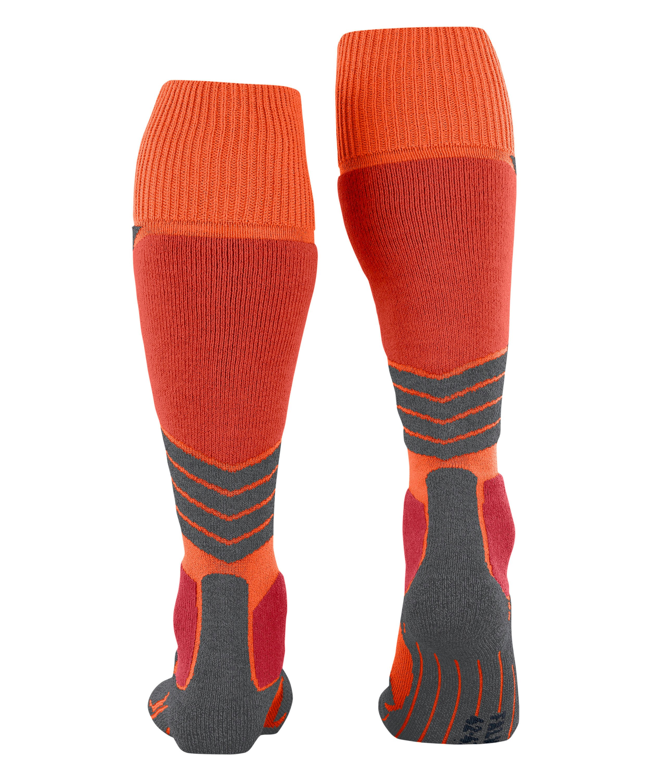 FALKE SK1 Comfort heren skiing kniekousen, grijs (flash orange)