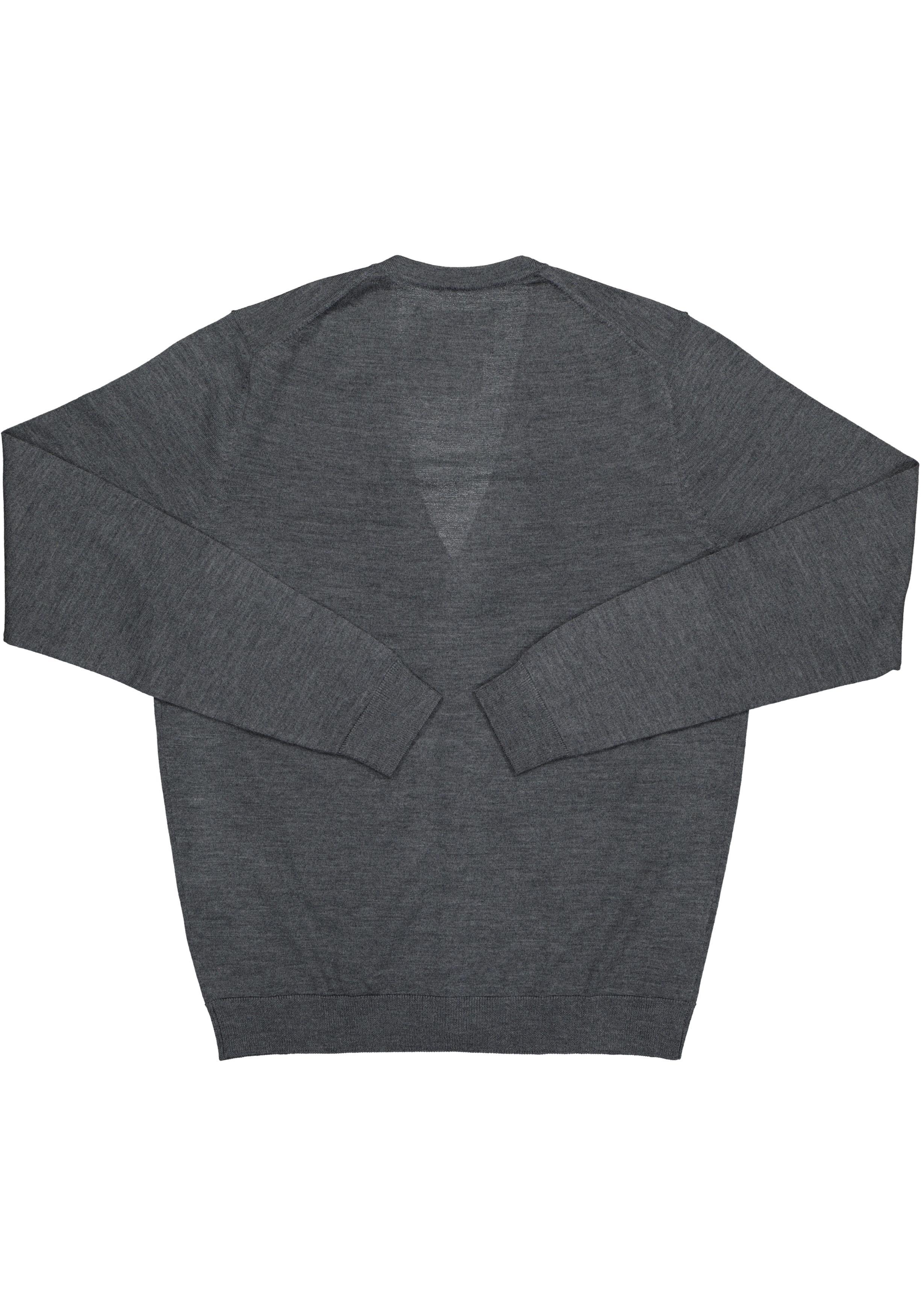 MARVELIS heren vest wol, V-hals, antraciet grijs melange