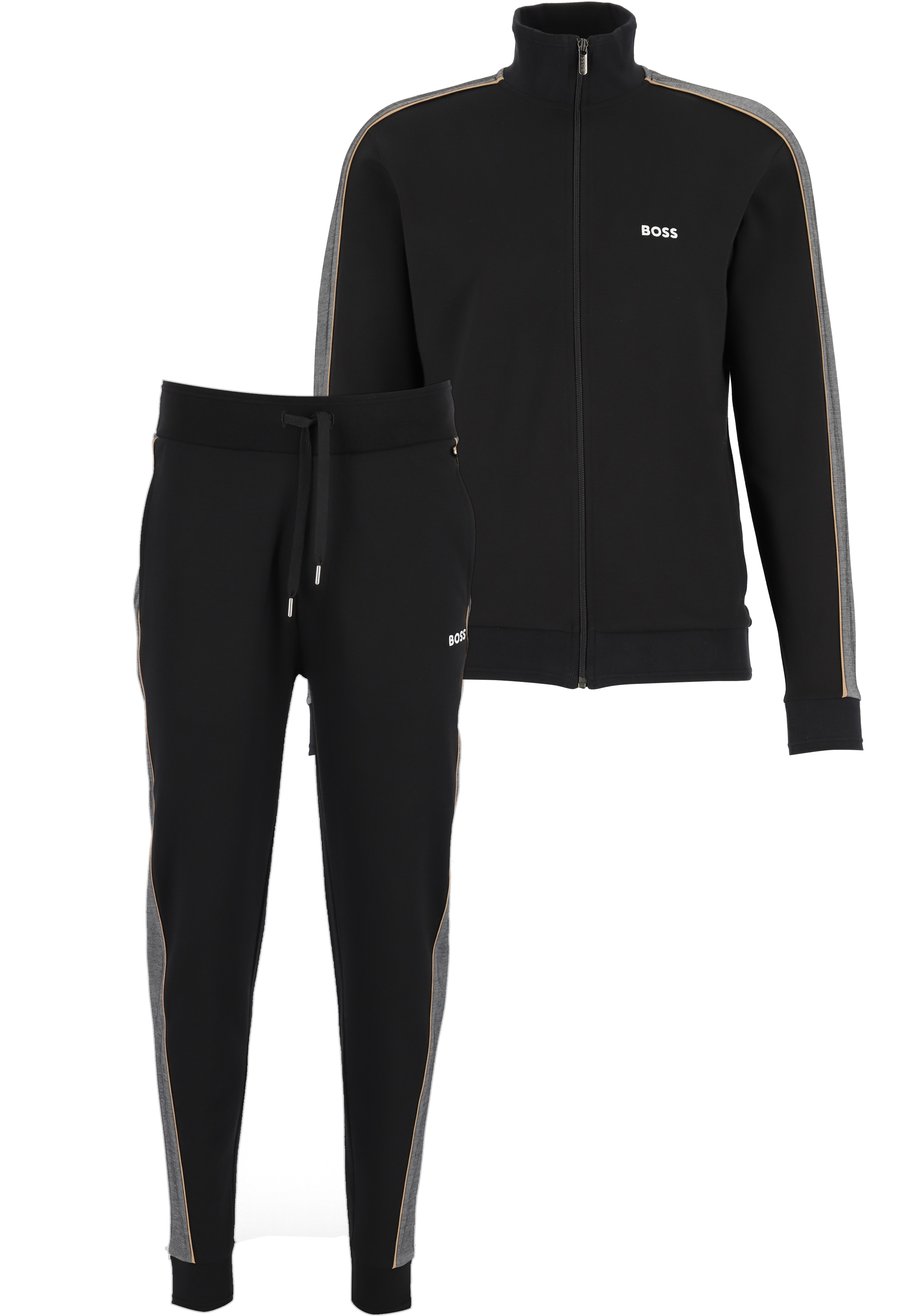 BOSS Tracksuit Long Set, heren lounge set, zwart
