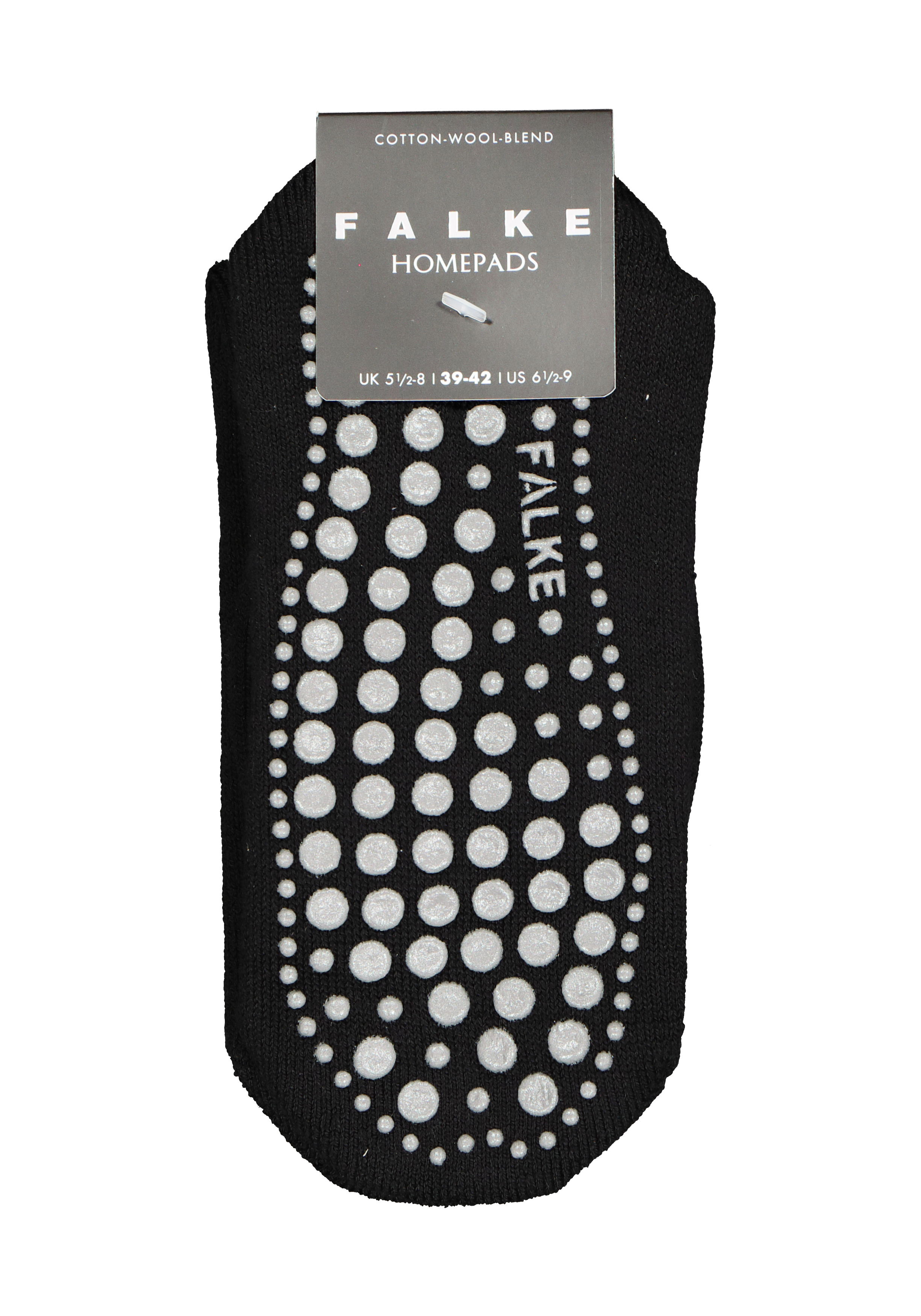 FALKE Homepads unisex huissokken, zwart (black)
