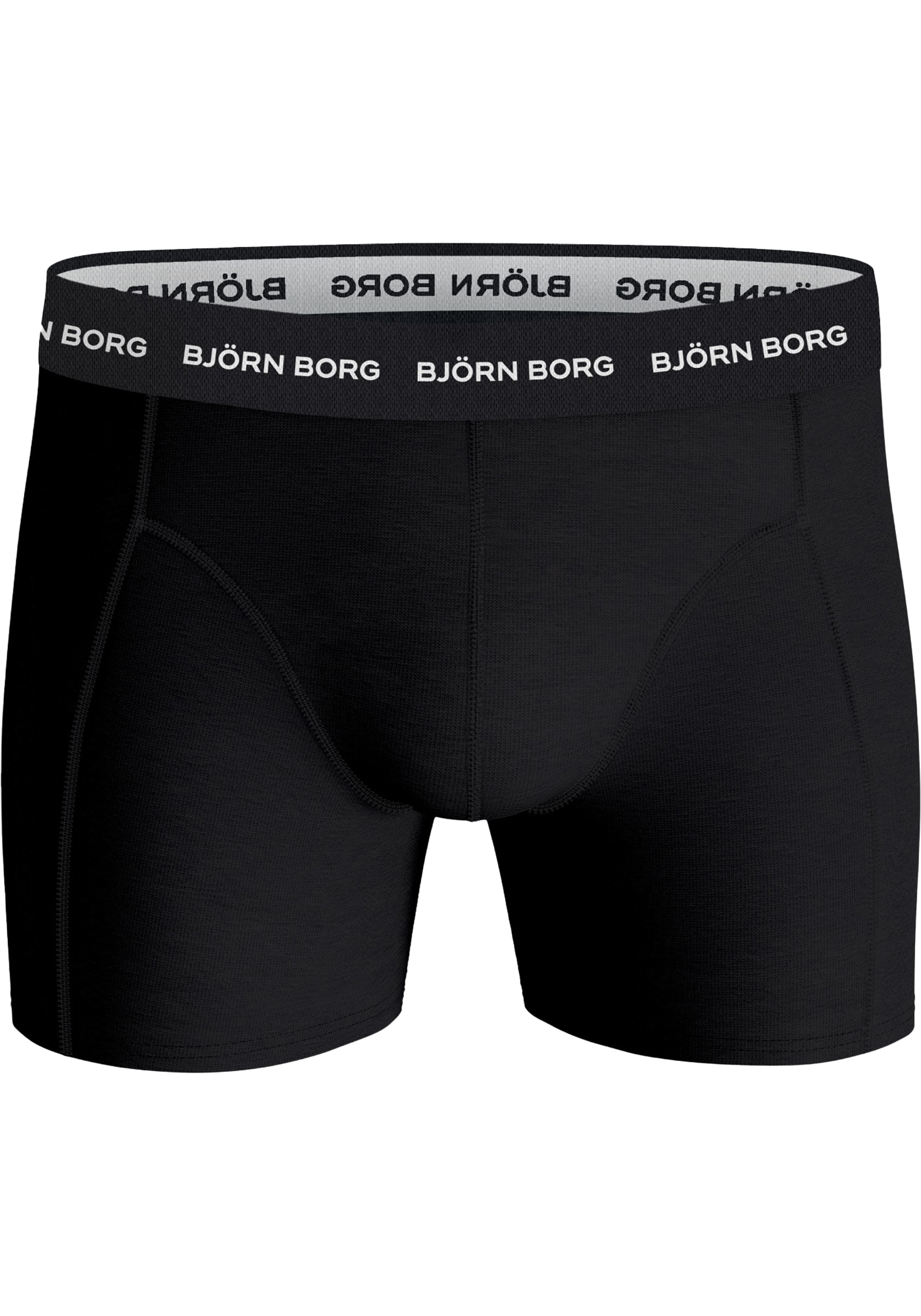 Bjorn Borg Cotton Stretch boxers, heren boxers normale lengte (1-pack), zwart