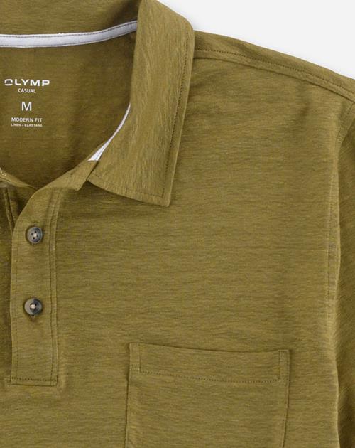 OLYMP Casual modern fit polo, nougat