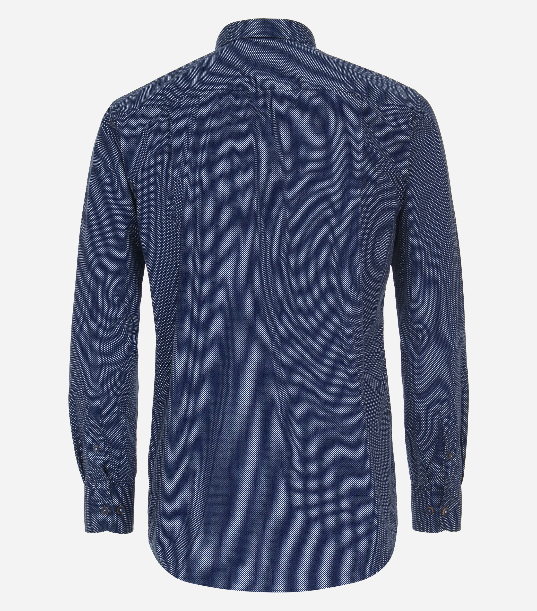 Redmond comfort fit overhemd, popeline, blauw dessin