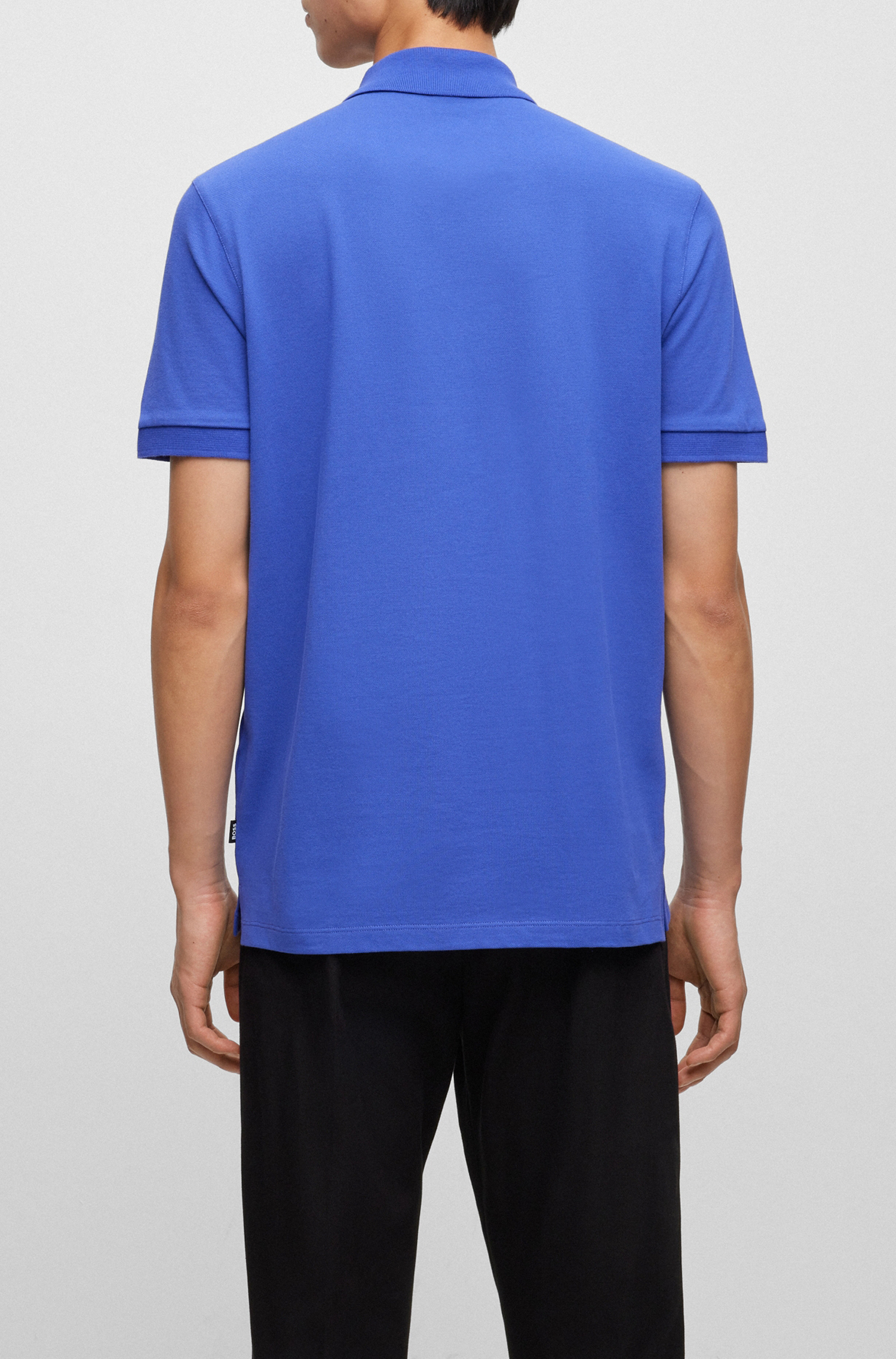BOSS Pallas regular fit polo, pique, donkerpaars