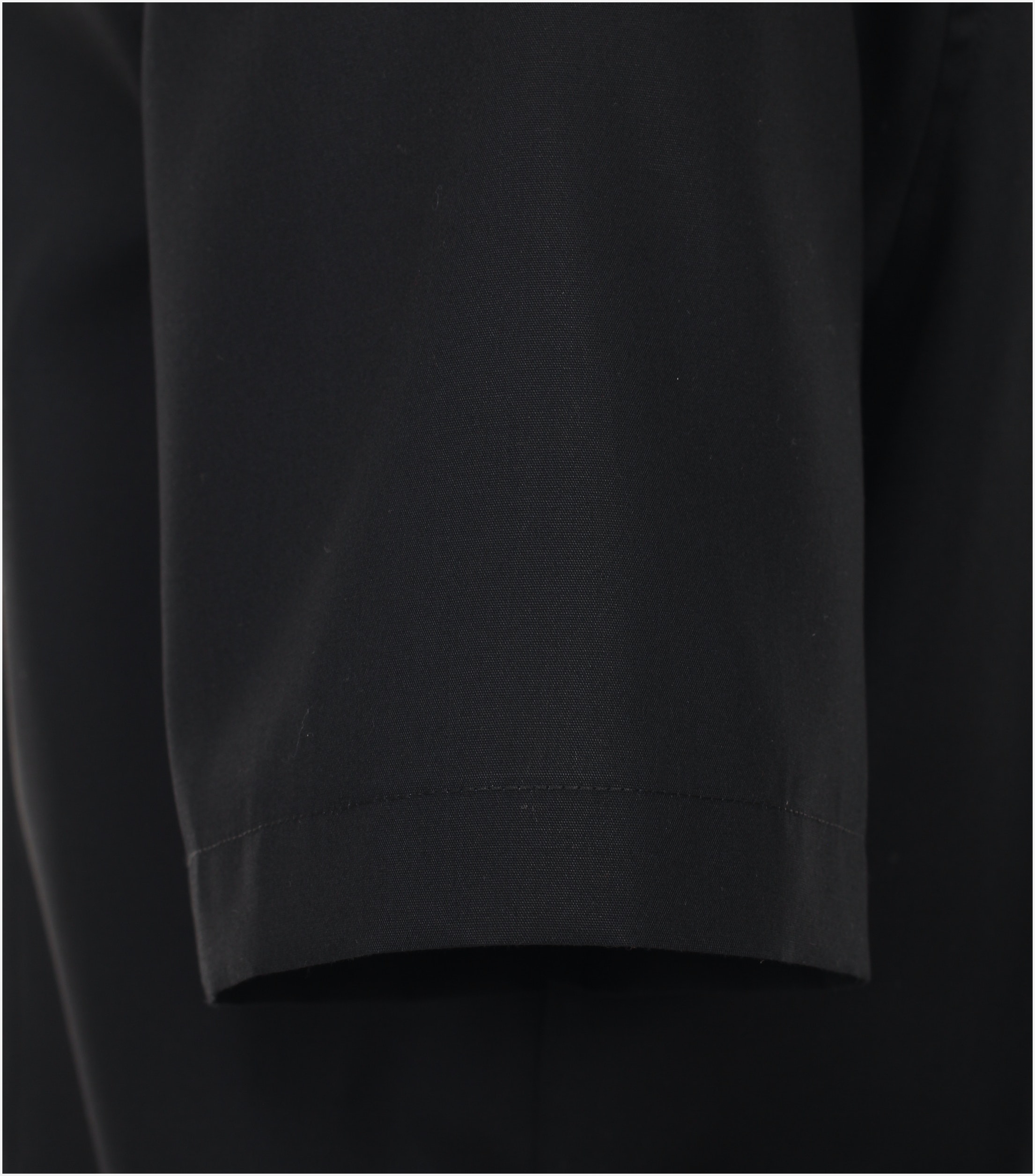 VENTI modern fit overhemd, korte mouw, popeline, zwart